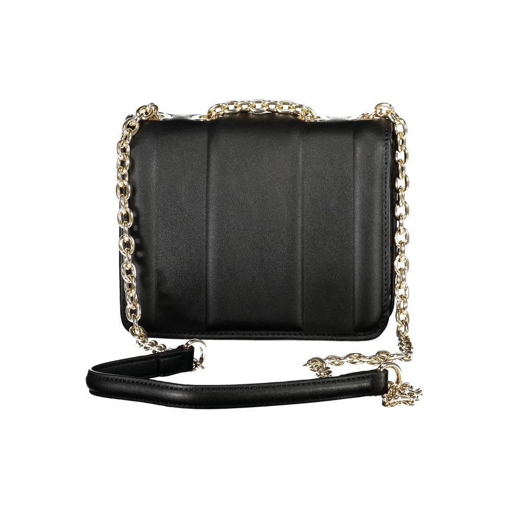Mario Valentino Nero Polyurethane Women Shoulder Bag Mario Valentino