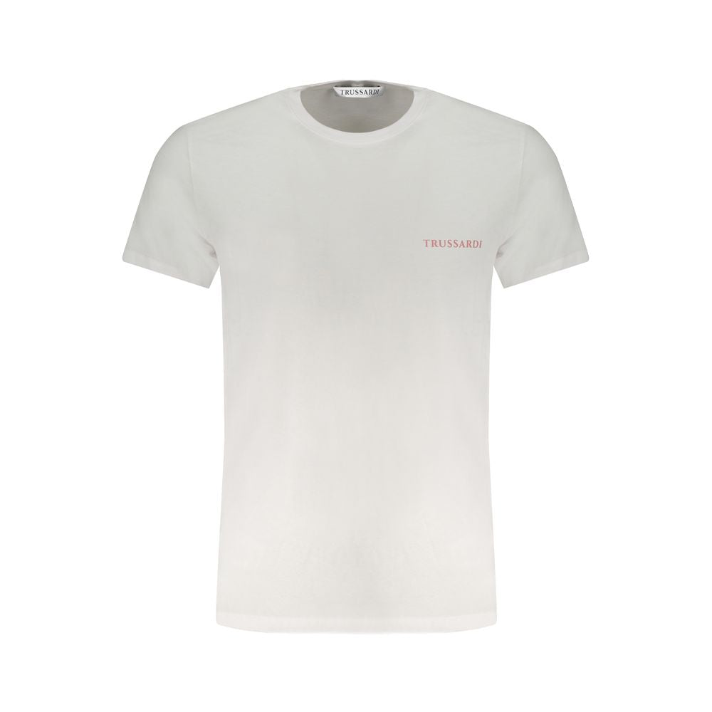 Trussardi White Cotton Men T-Shirt Trussardi