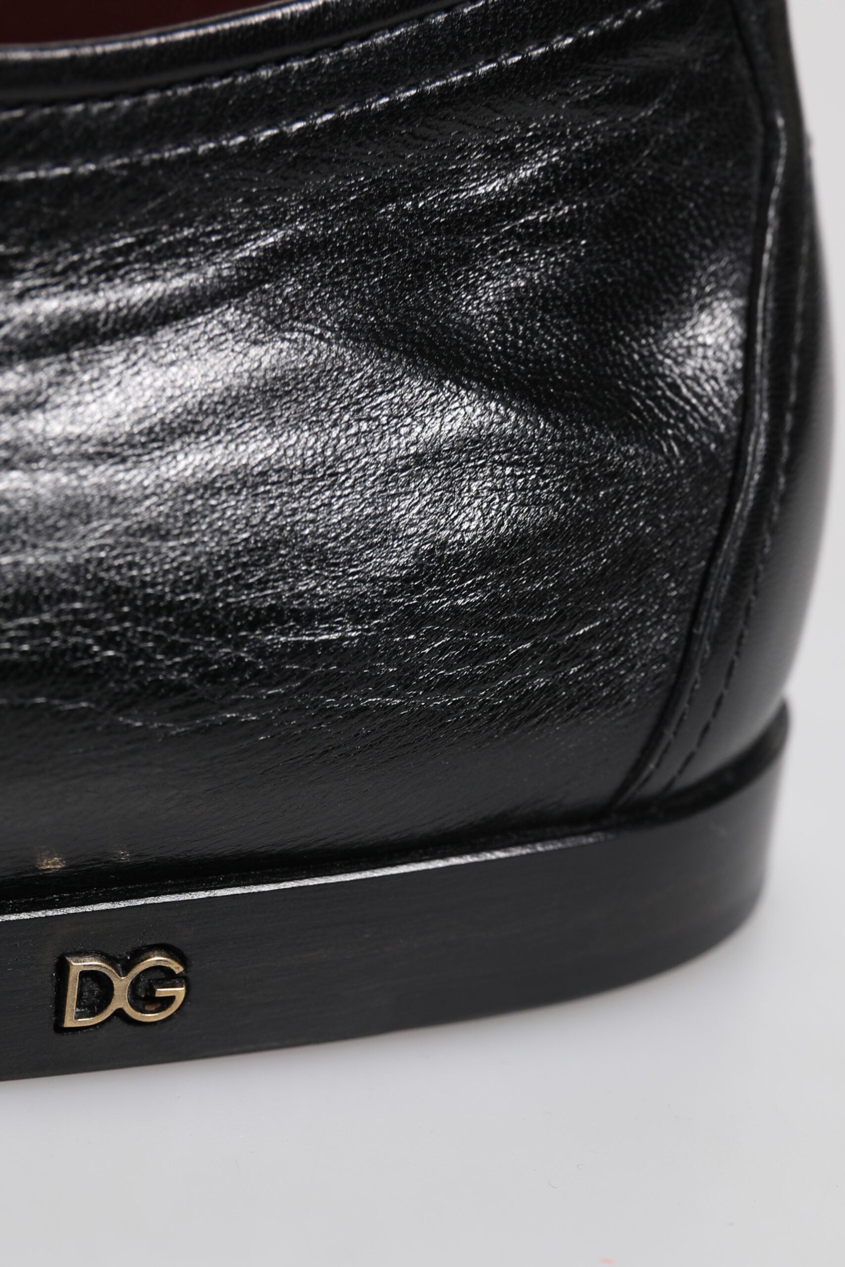 Dolce & Gabbana Black Leather Lace Up Derby Dress Formal Shoes Dolce & Gabbana