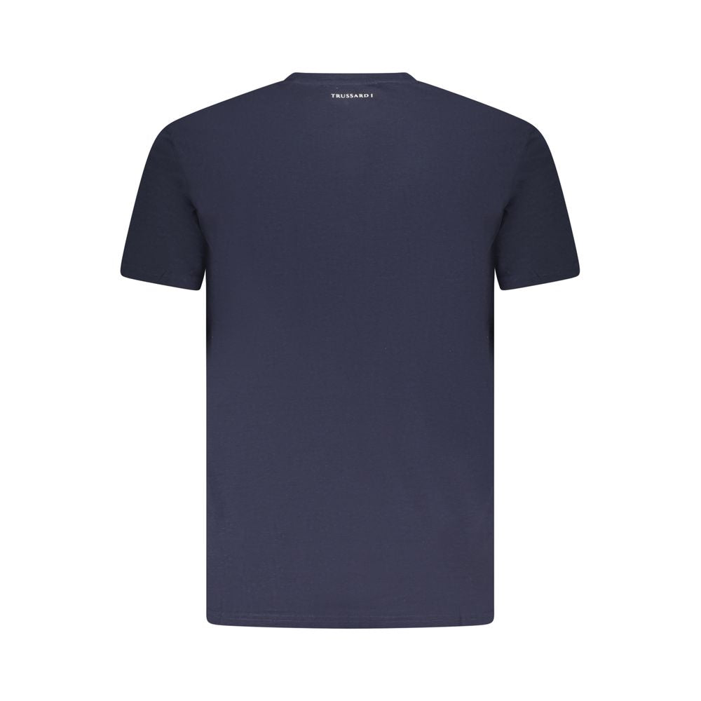 Trussardi Blu Cotton Men T-Shirt Trussardi