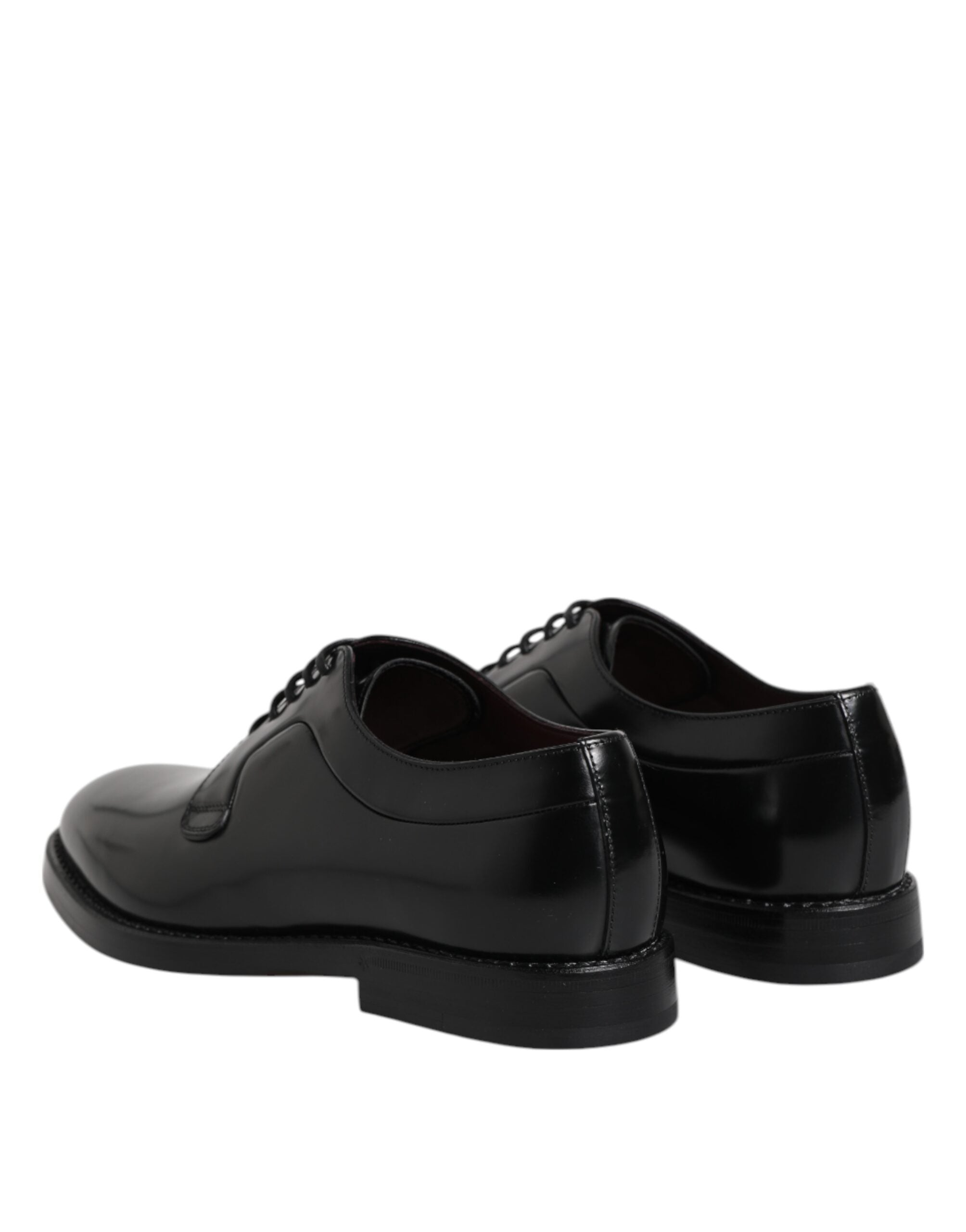 Dolce & Gabbana Black Leather Lace Up Derby Dress Formal Shoes Dolce & Gabbana