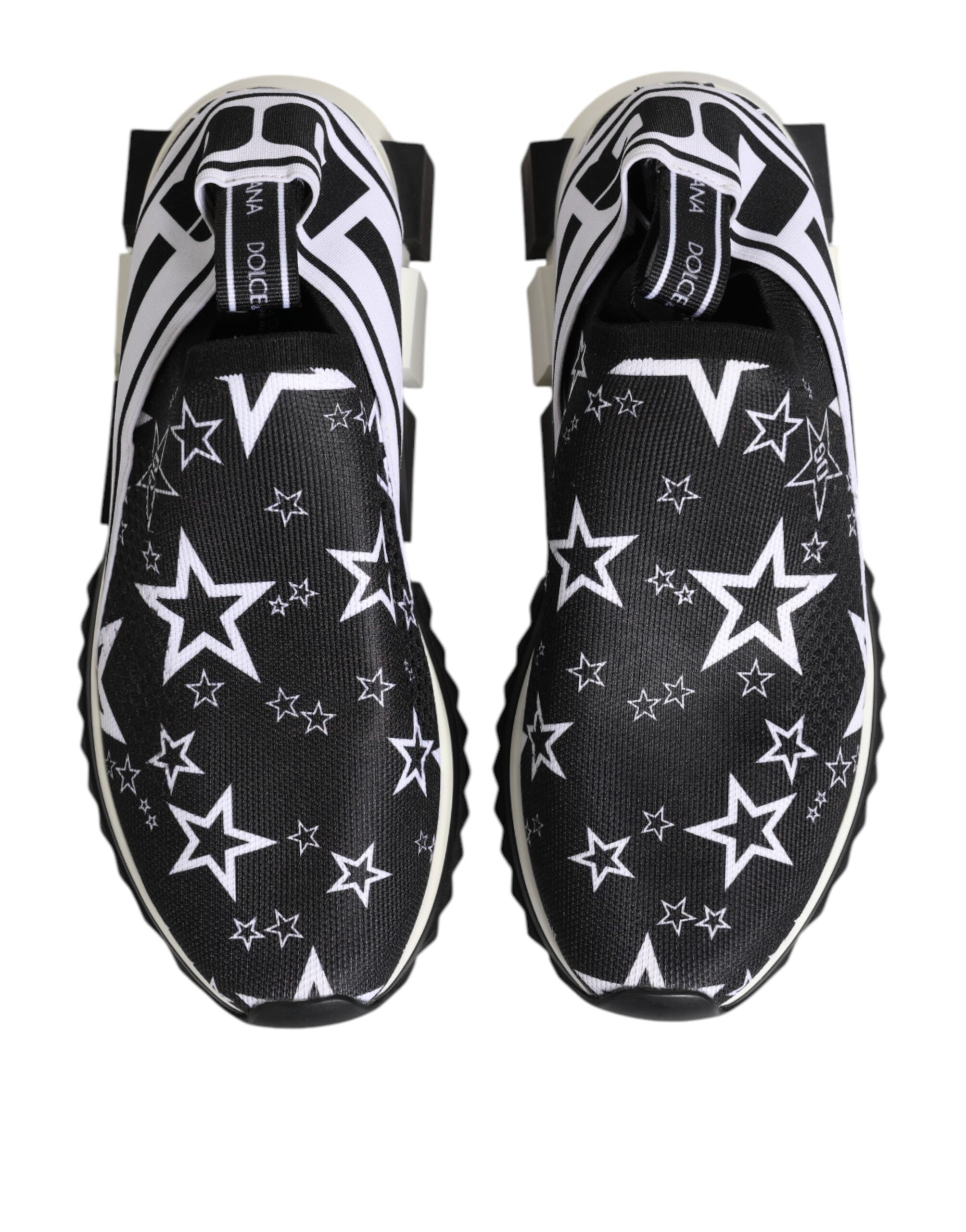 Dolce & Gabbana Black White Sorrento Low Top Sneakers Shoes Dolce & Gabbana
