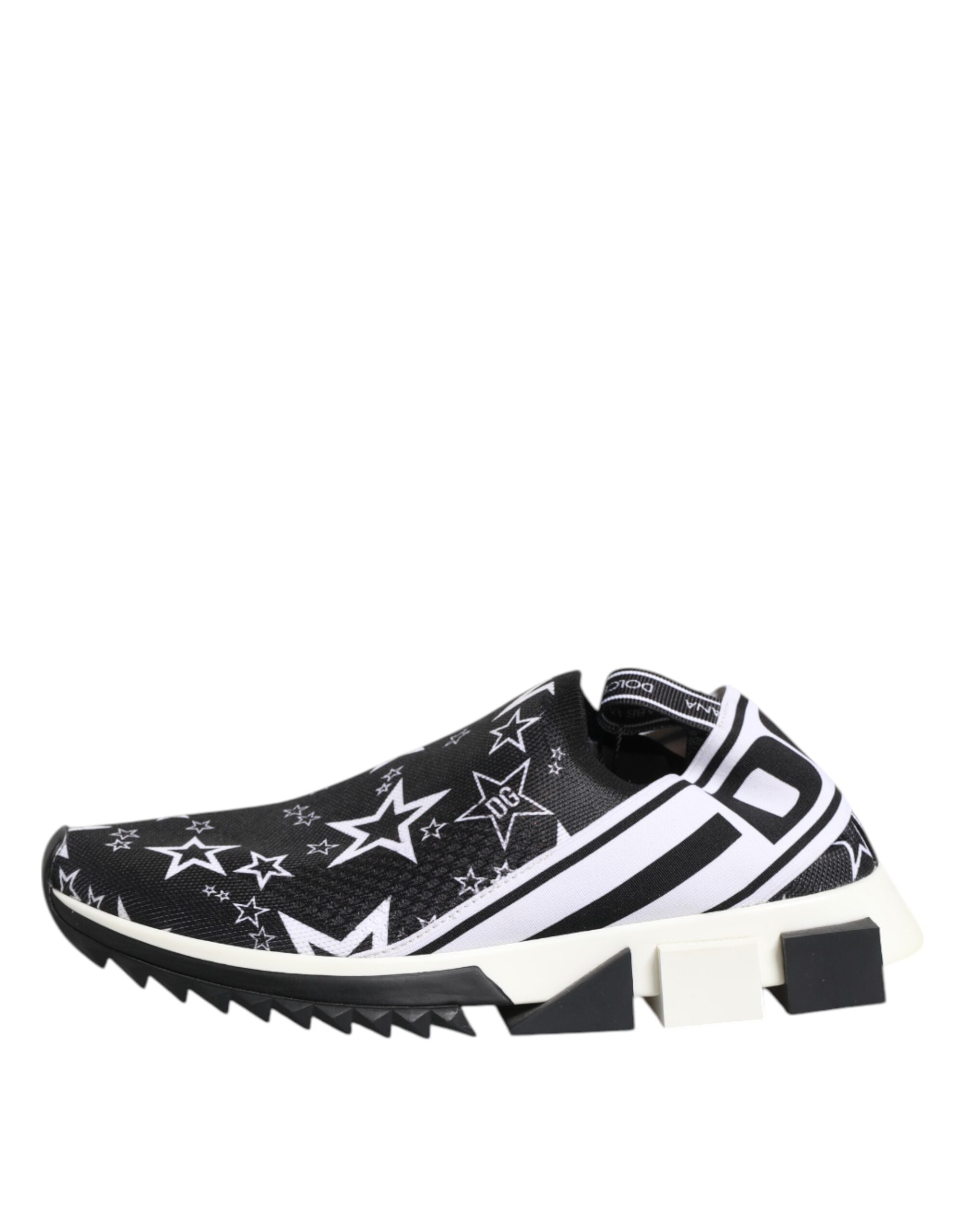 Dolce & Gabbana Black White Sorrento Low Top Sneakers Shoes Dolce & Gabbana