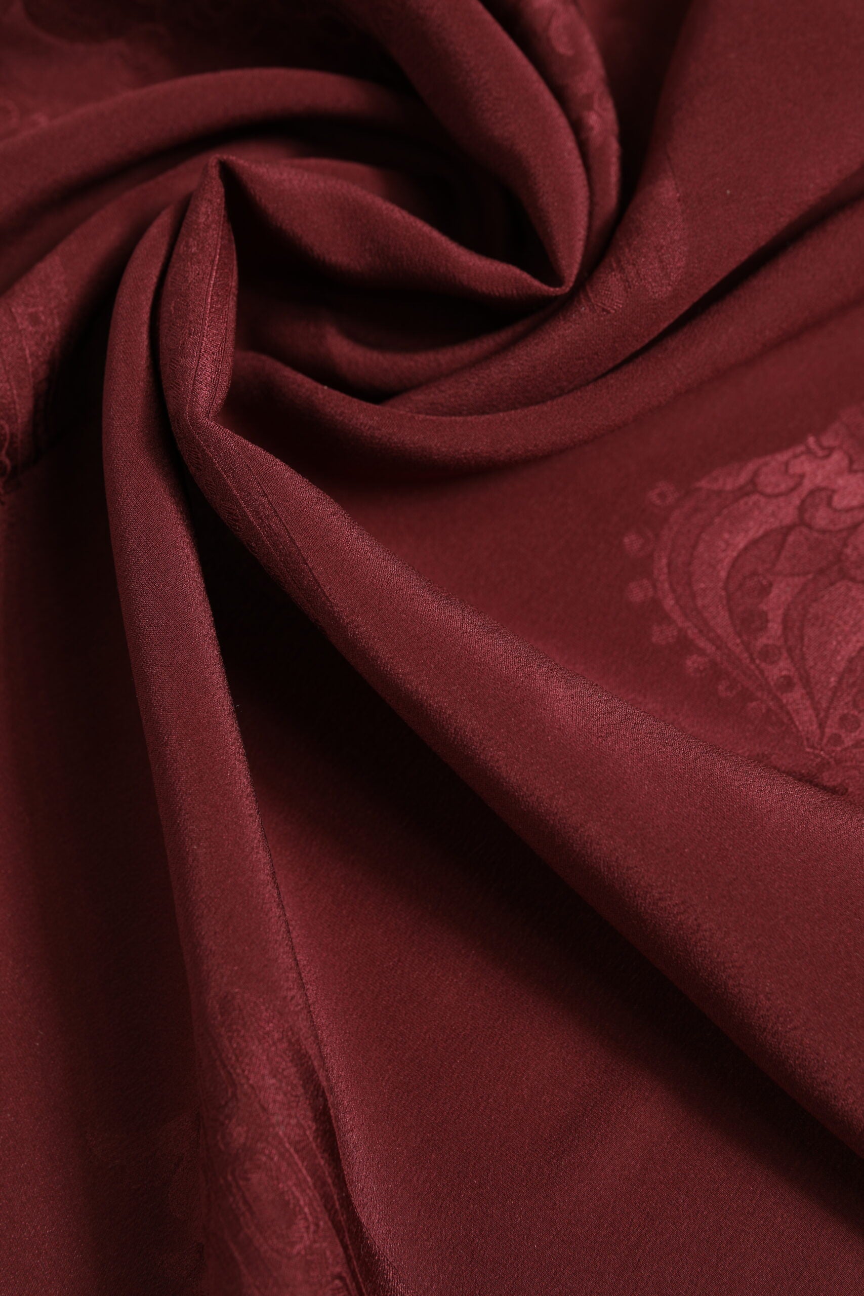 Dolce & Gabbana Maroon Silk Crown Square Men Foulard Scarf Dolce & Gabbana