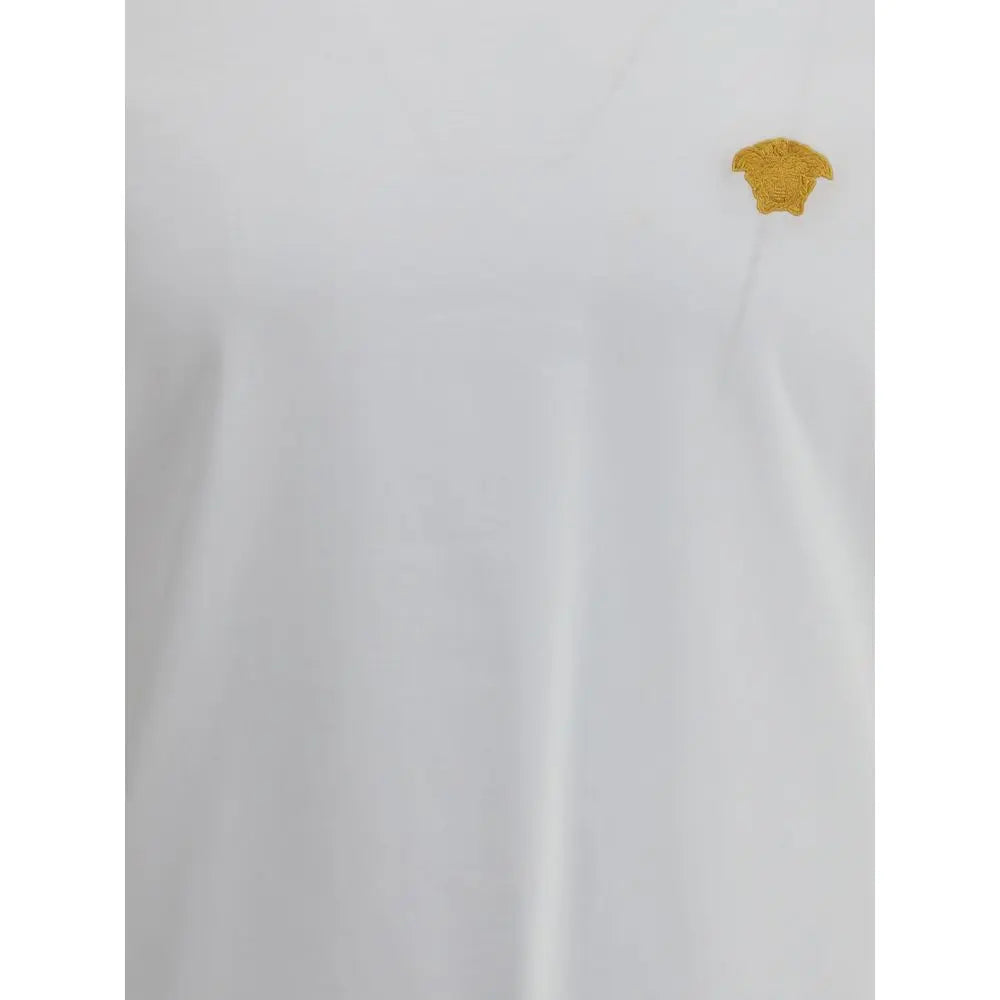 Versace White Cotton T-Shirt Versace