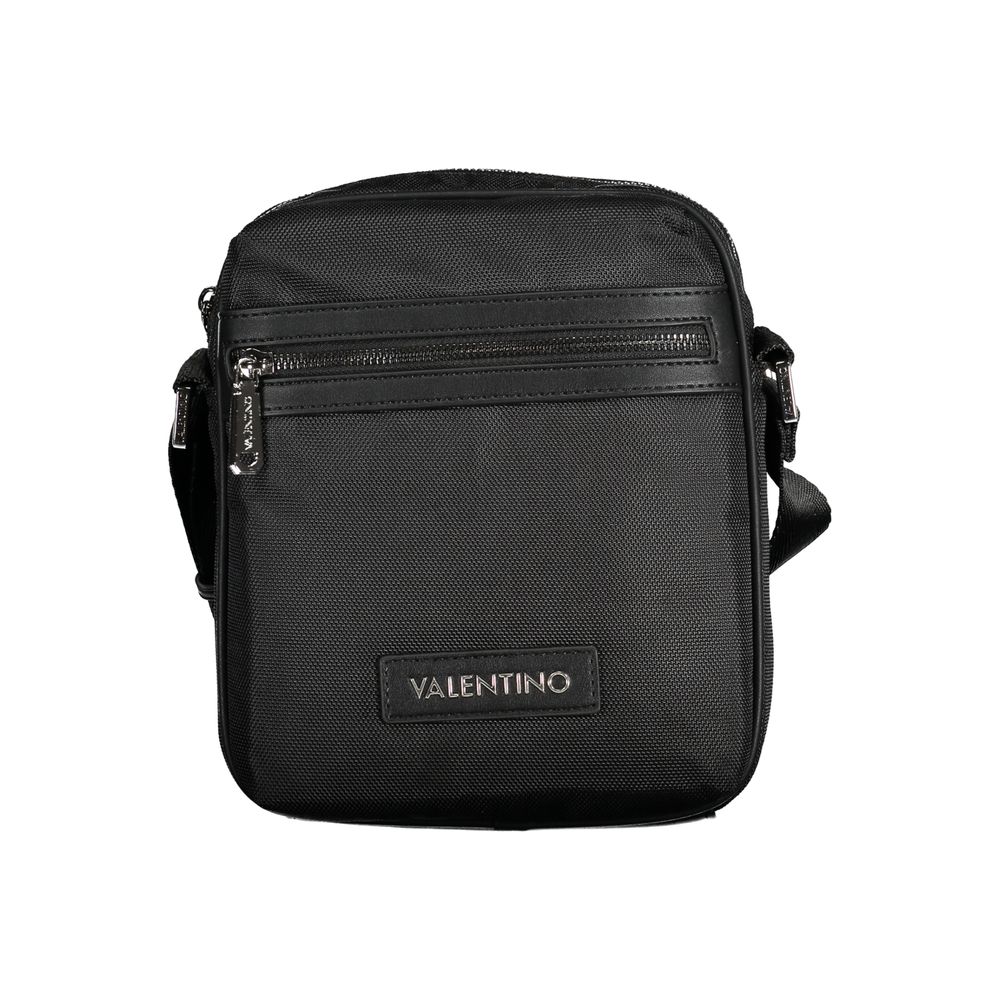 Mario Valentino Black Fabric Men's Shoulder Bag Mario Valentino