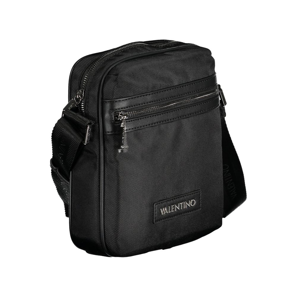 Mario Valentino Black Fabric Men's Shoulder Bag Mario Valentino