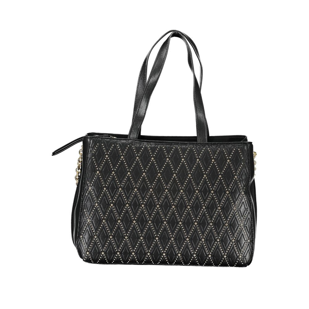 Mario Valentino Black Polyurethane Women Handbag Mario Valentino