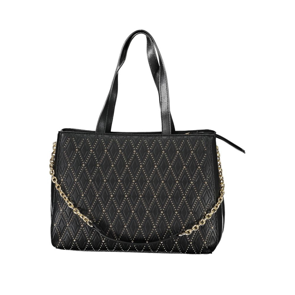 Mario Valentino Black Polyurethane Women Handbag Mario Valentino