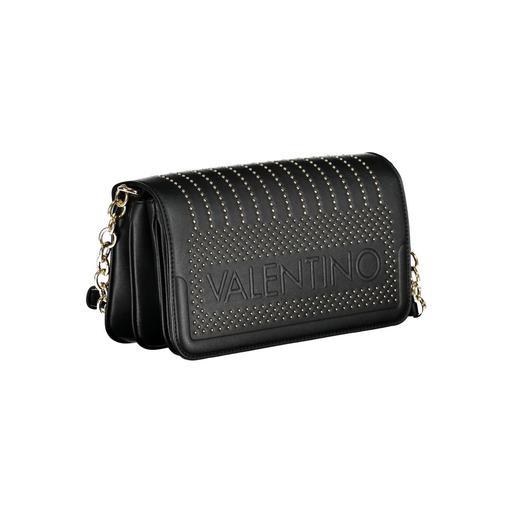 Mario Valentino Nero Polyurethane Women Shoulder Bag Mario Valentino