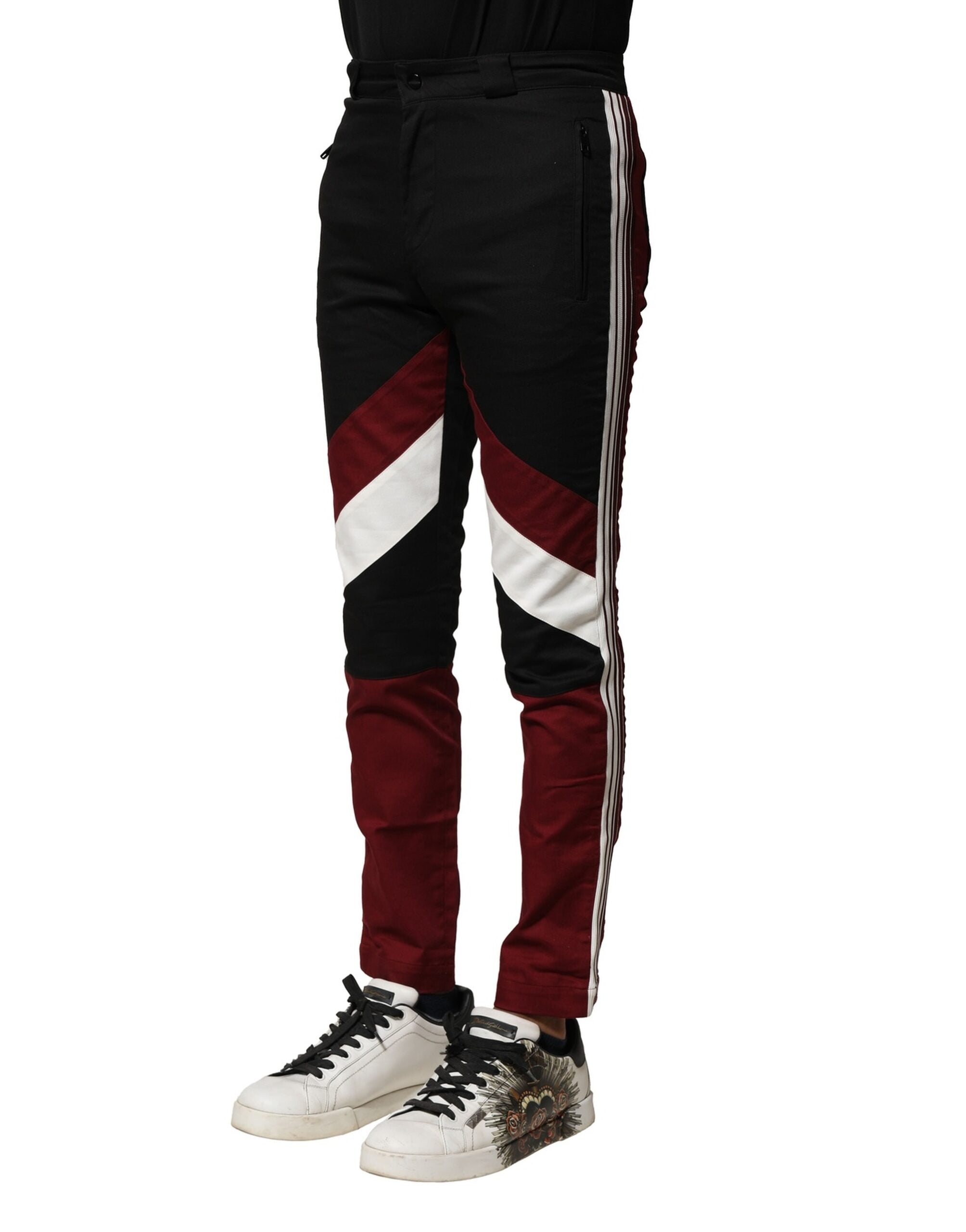 Dolce & Gabbana Multicolor Cotton Jogger Men Pants Dolce & Gabbana