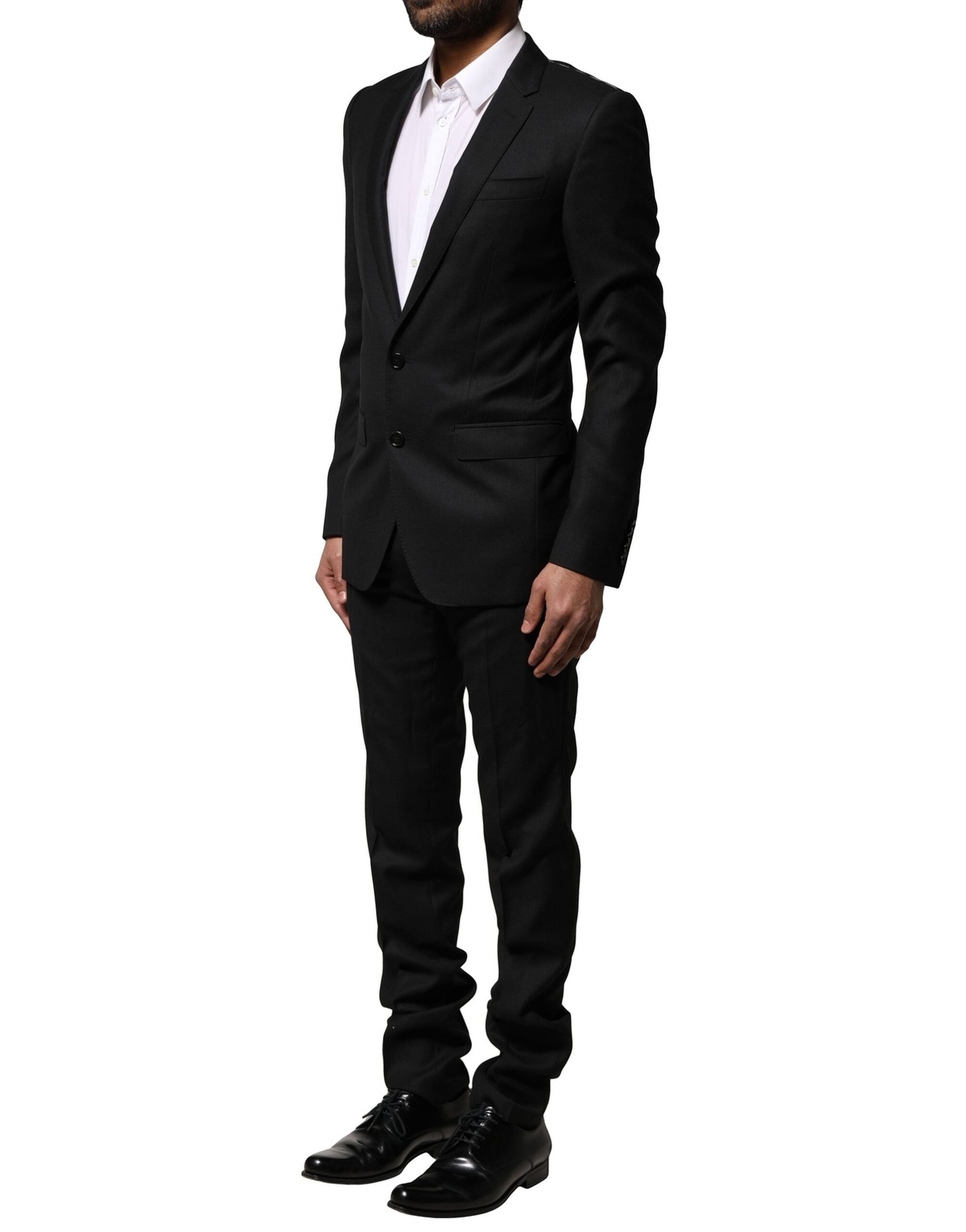 Dolce & Gabbana Blue MARTINI Wool Formal 2 Piece Suit Dolce & Gabbana