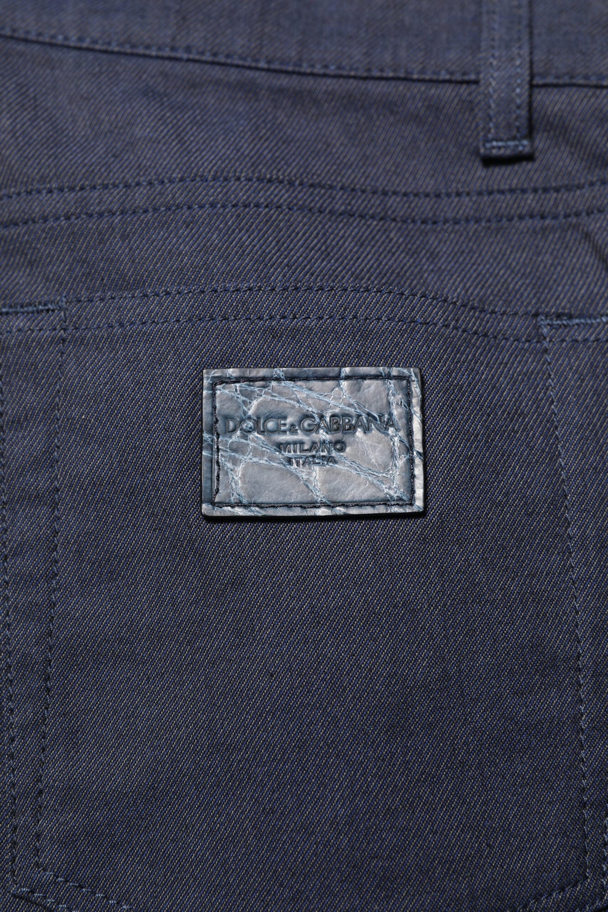 Dolce & Gabbana Dark Blue Cotton Skinny Denim Jeans
