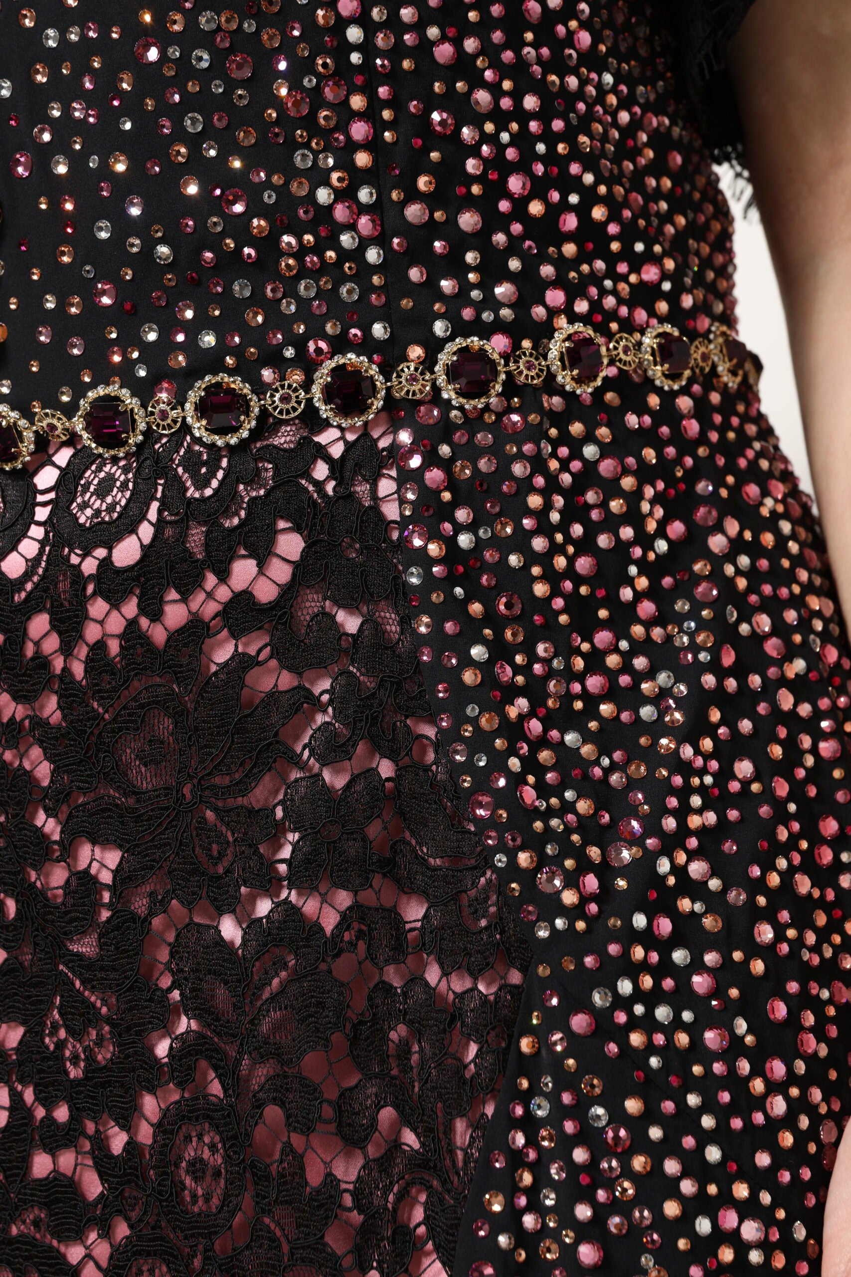 Dolce & Gabbana Multicolor Embellished Mermaid Gown Dress Dolce & Gabbana