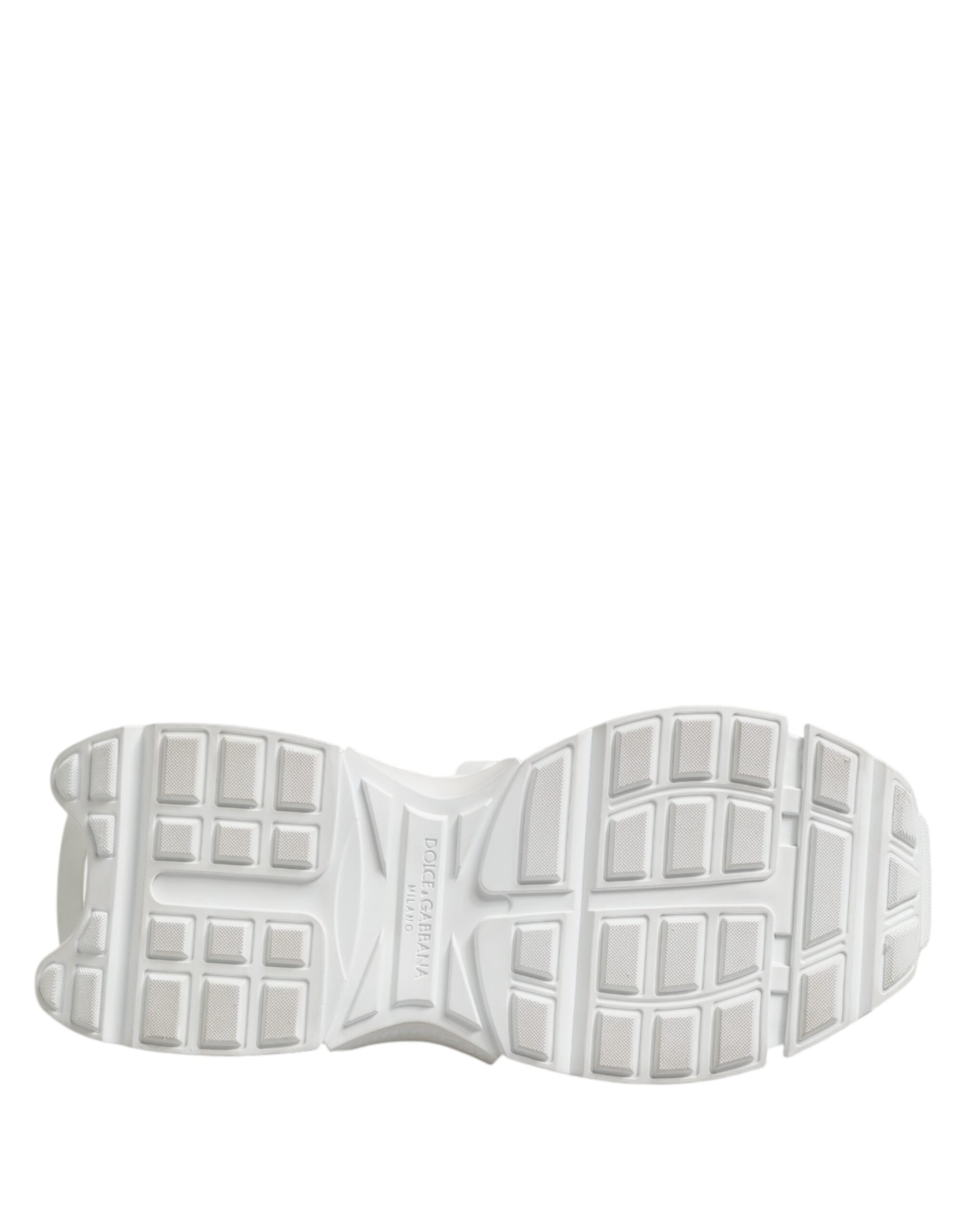 Dolce & Gabbana White Gray Low Top Space Sneakers Shoes Dolce & Gabbana