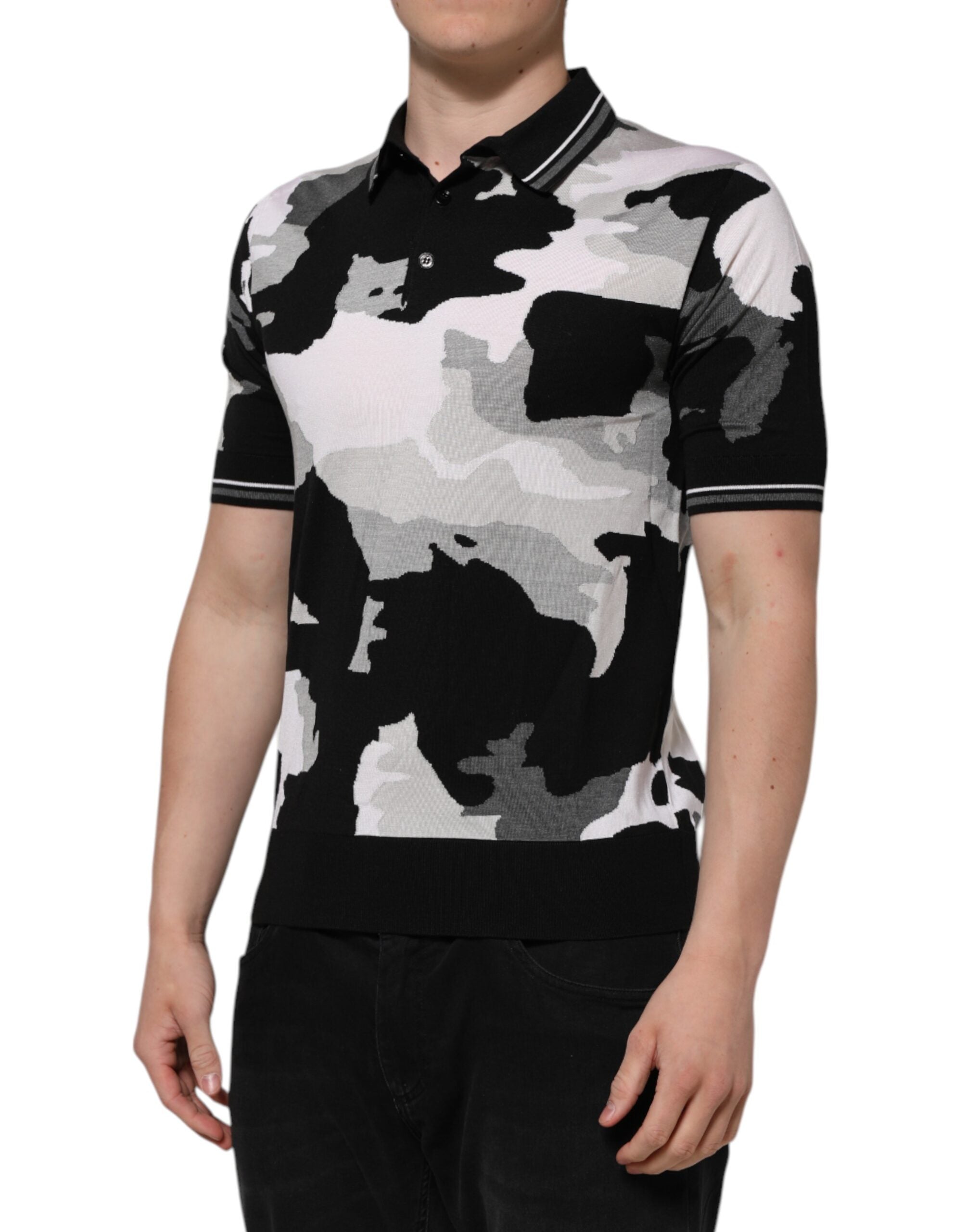 Dolce & Gabbana Multicolor Camouflage Collared Polo T-shirt Dolce & Gabbana