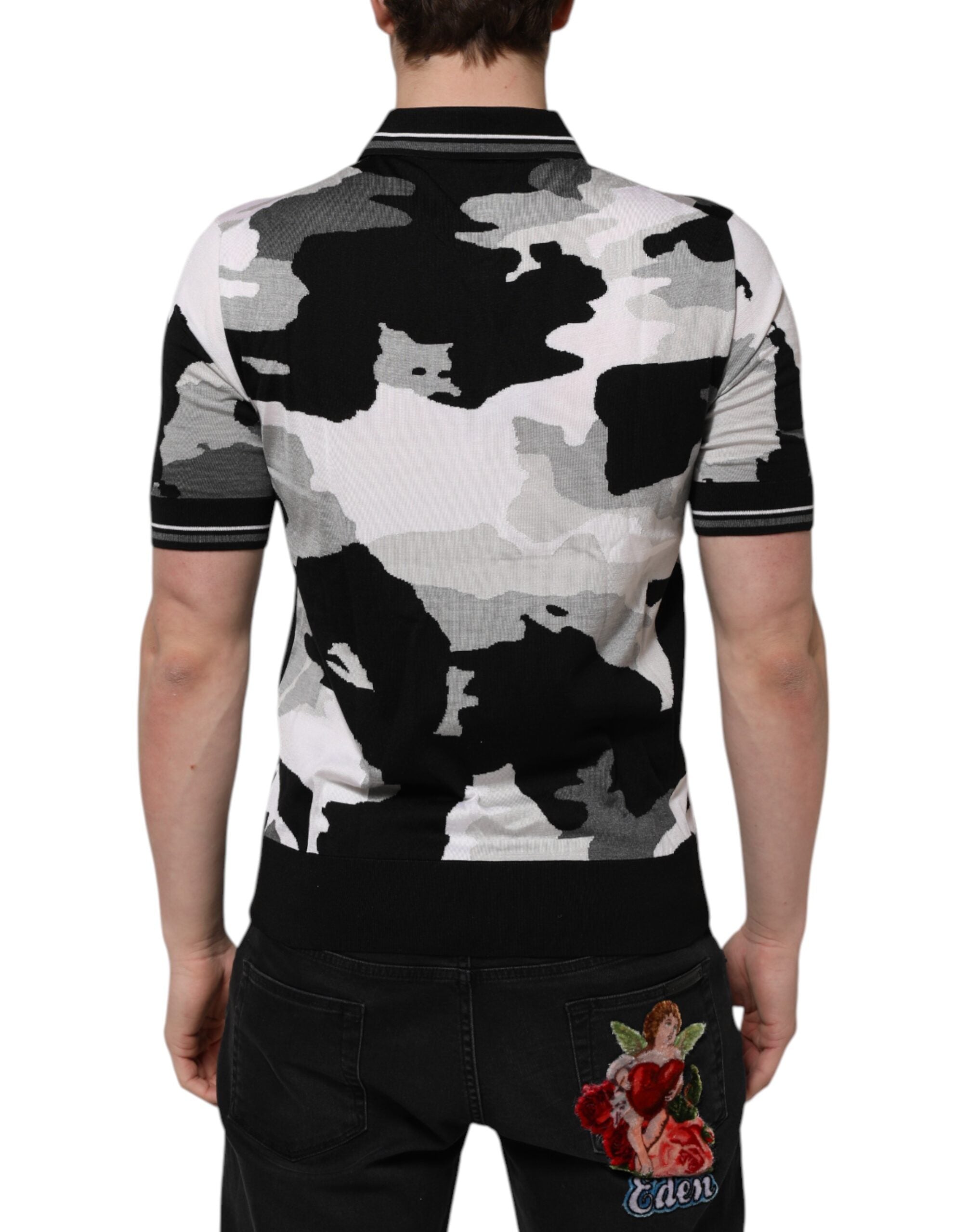 Dolce & Gabbana Multicolor Camouflage Collared Polo T-shirt Dolce & Gabbana