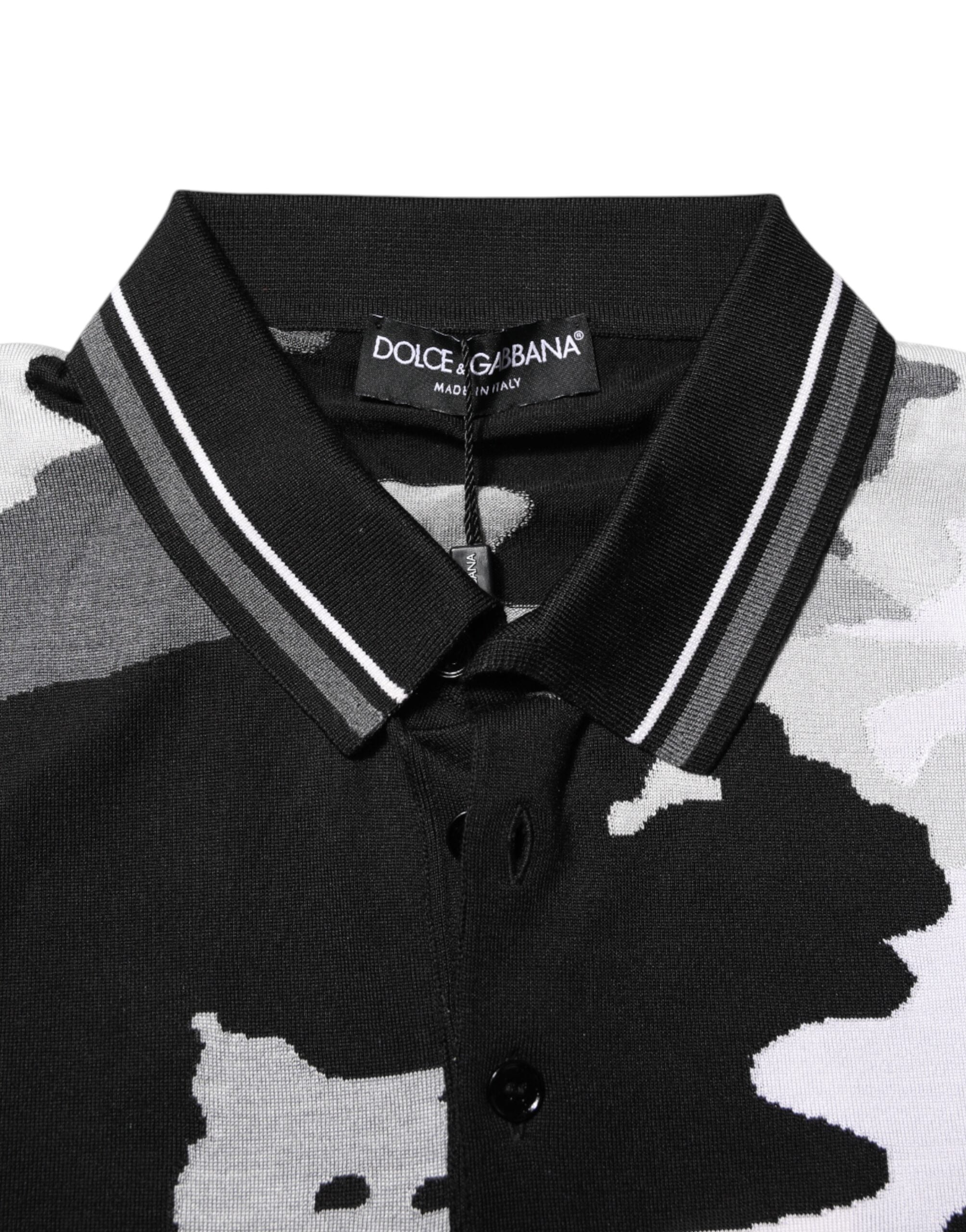 Dolce & Gabbana Multicolor Camouflage Collared Polo T-shirt Dolce & Gabbana