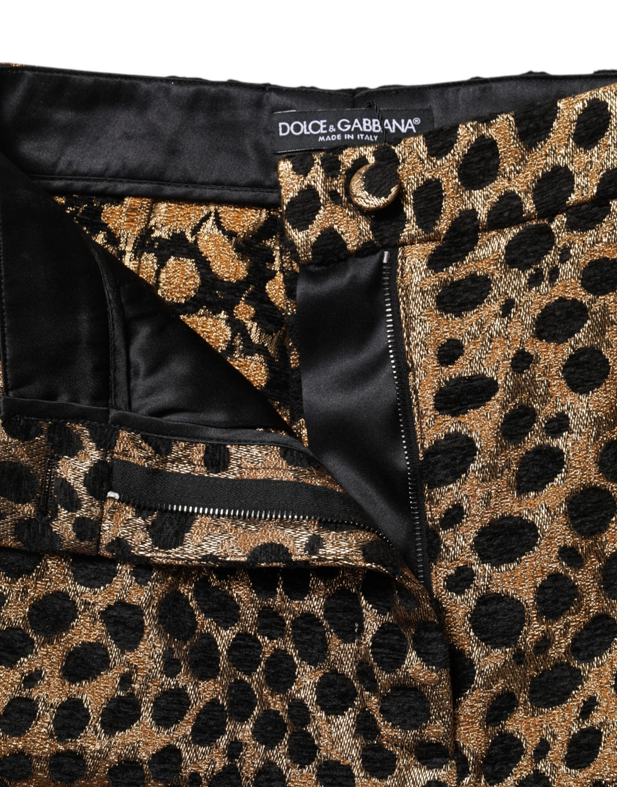 Dolce & Gabbana Brown Leopard High Waisted Hot Pants Shorts