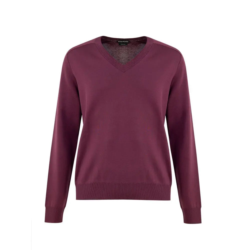 Tom Ford Purple Silk Sweatshirt Tom Ford