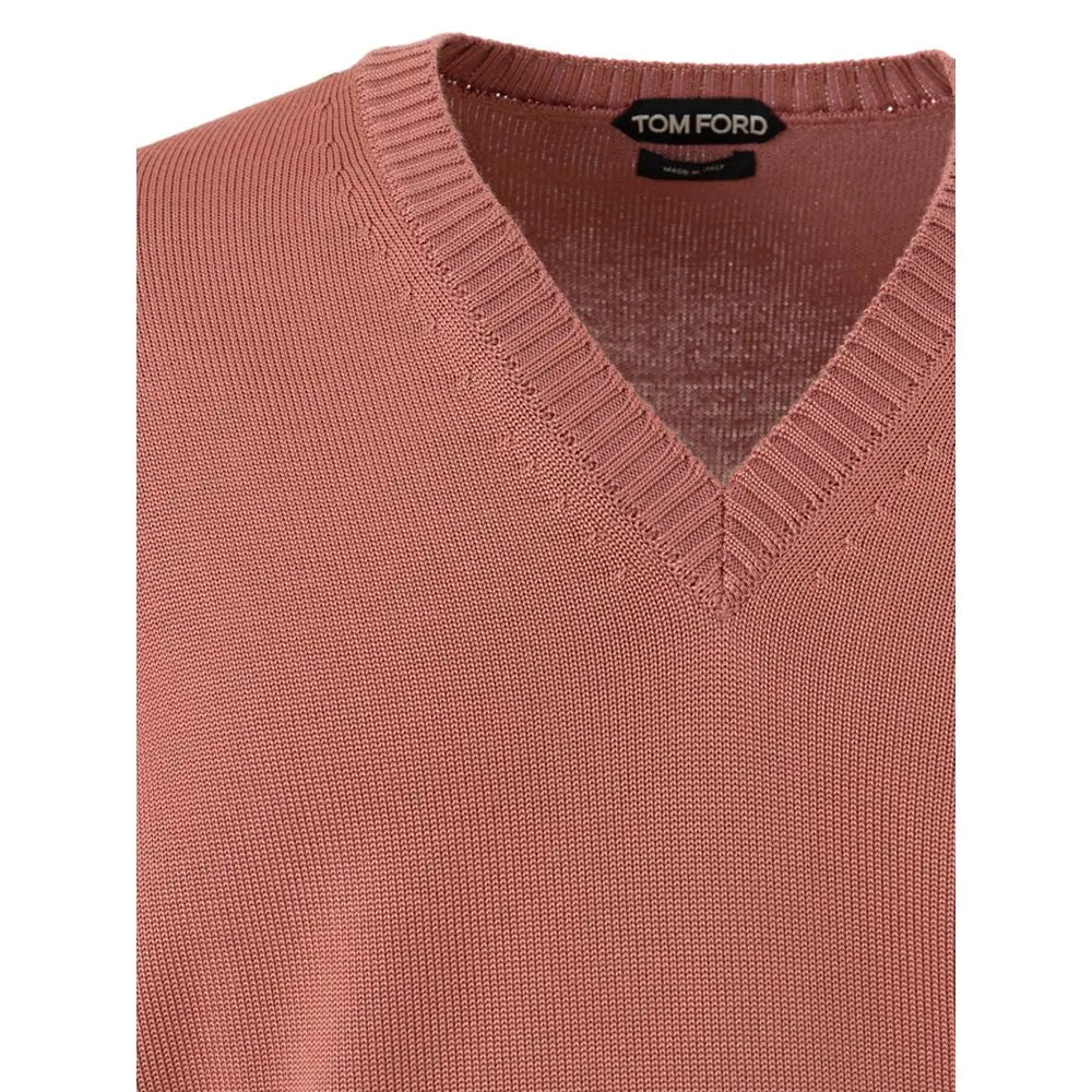 Tom Ford Pink Silk Sweatshirt Tom Ford