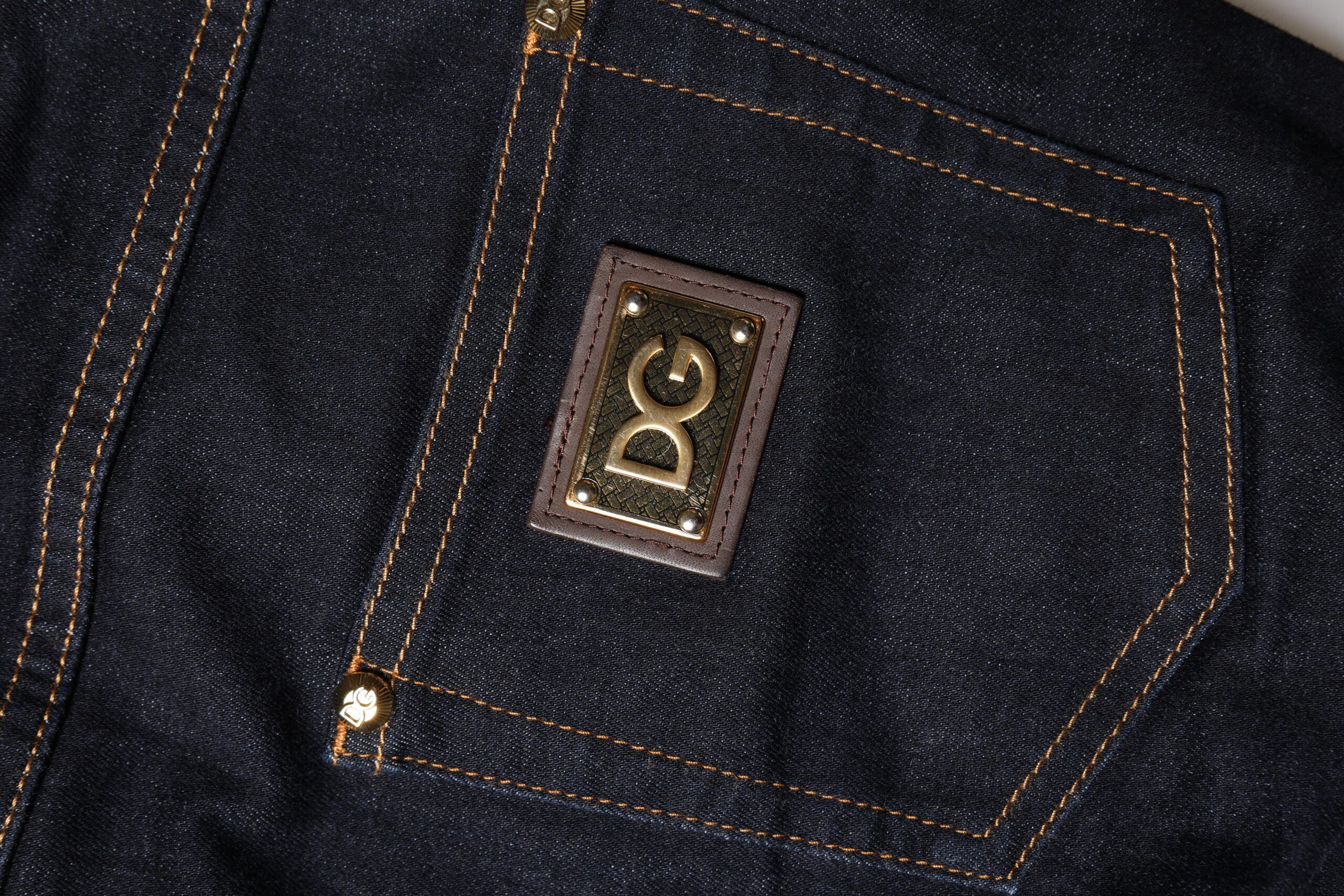 Dolce & Gabbana Blue Cotton PRETTY LowWaist Skinny Denim Jeans Dolce & Gabbana