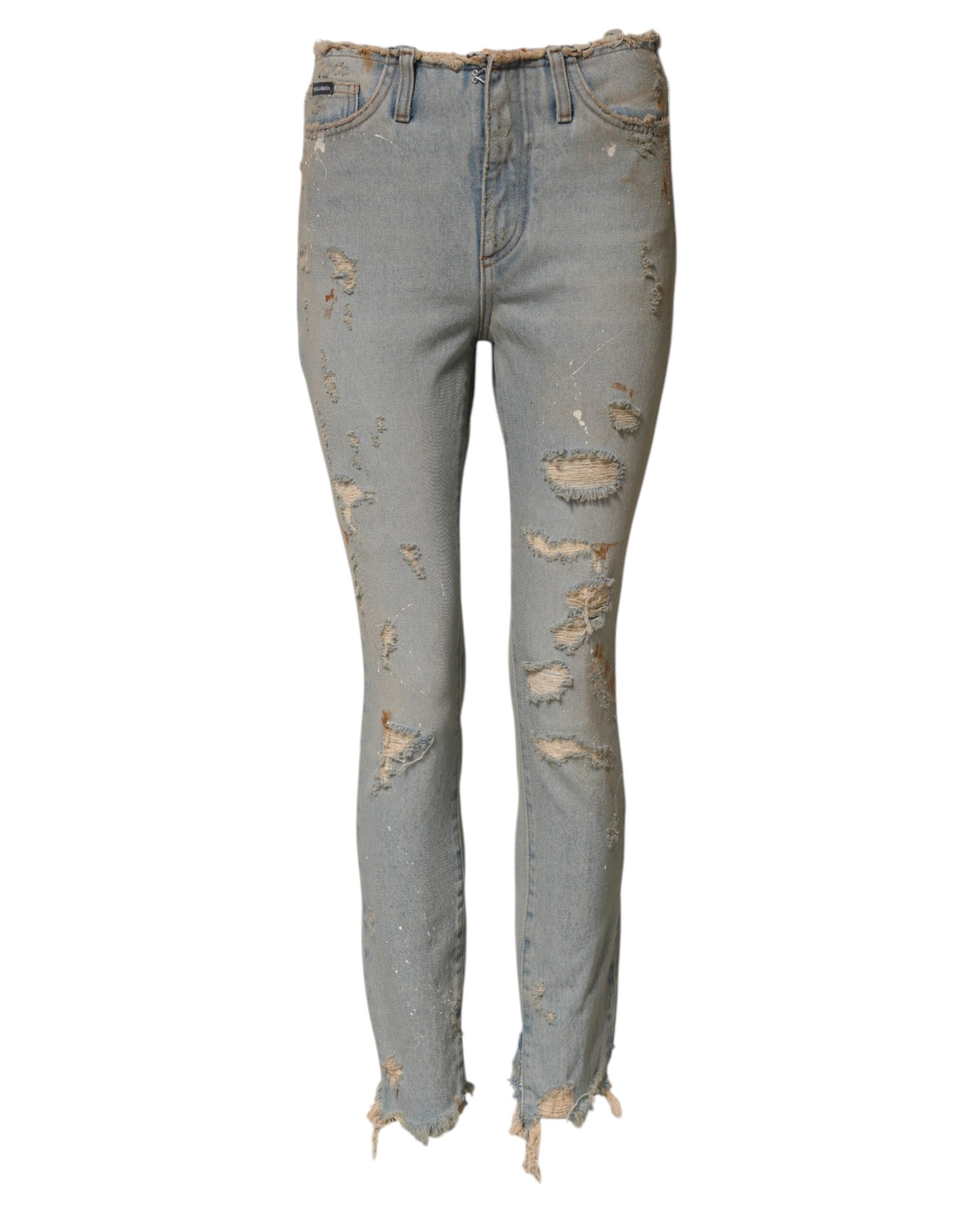 Dolce & Gabbana Light Blue High Waist Skinny Denim Jeans Dolce & Gabbana