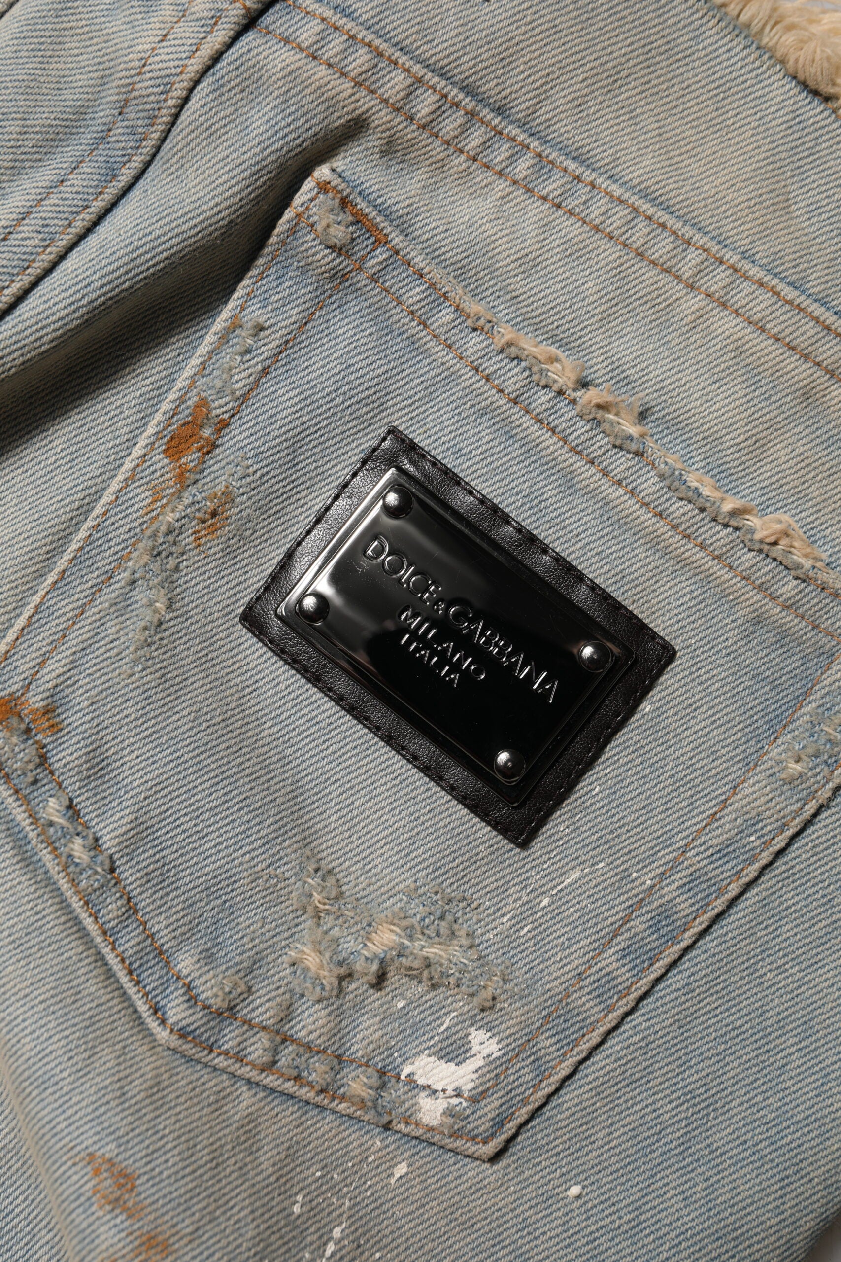 Dolce & Gabbana Light Blue High Waist Skinny Denim Jeans Dolce & Gabbana
