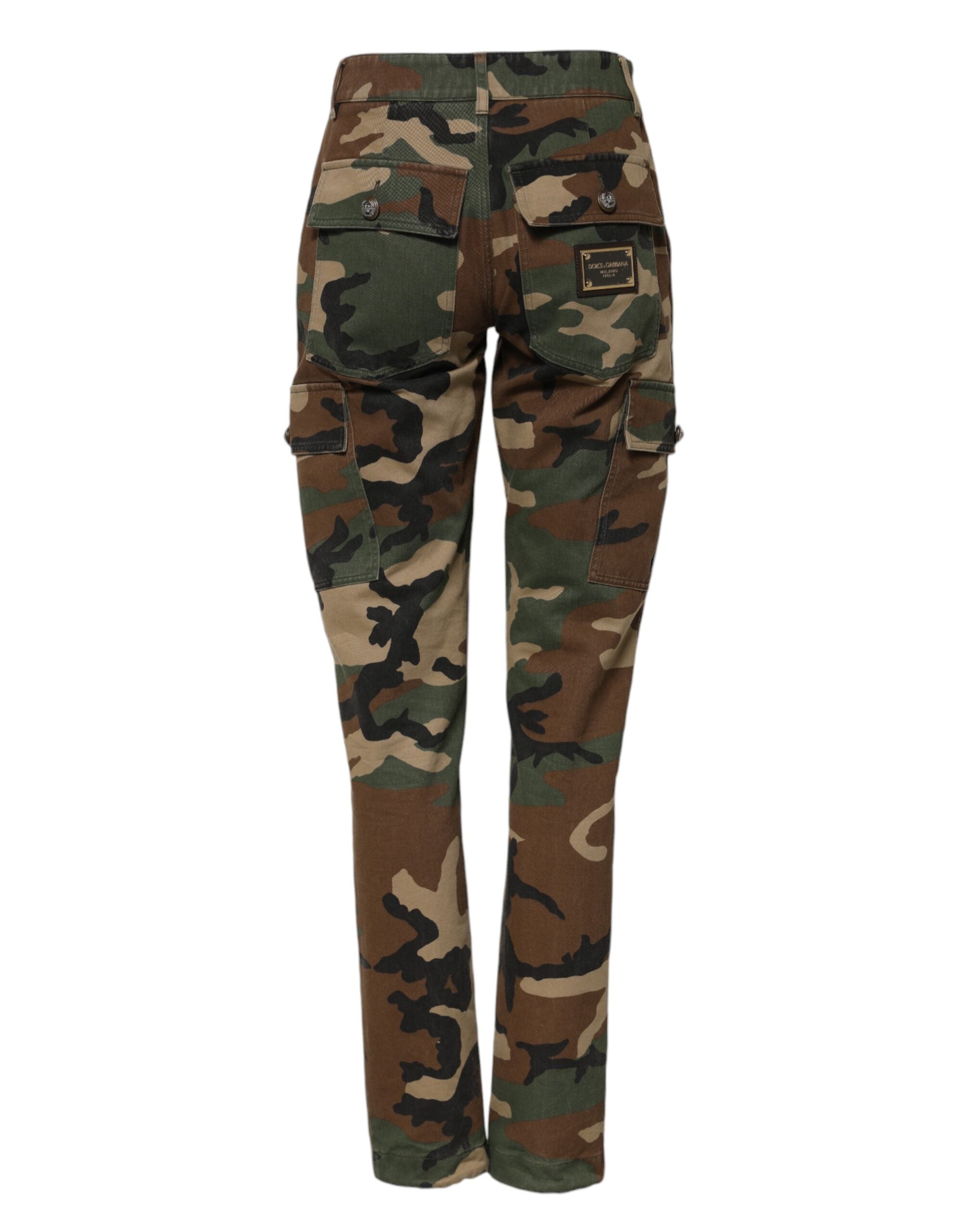 Dolce & Gabbana Multicolor Camouflage Cargo Pants Dolce & Gabbana