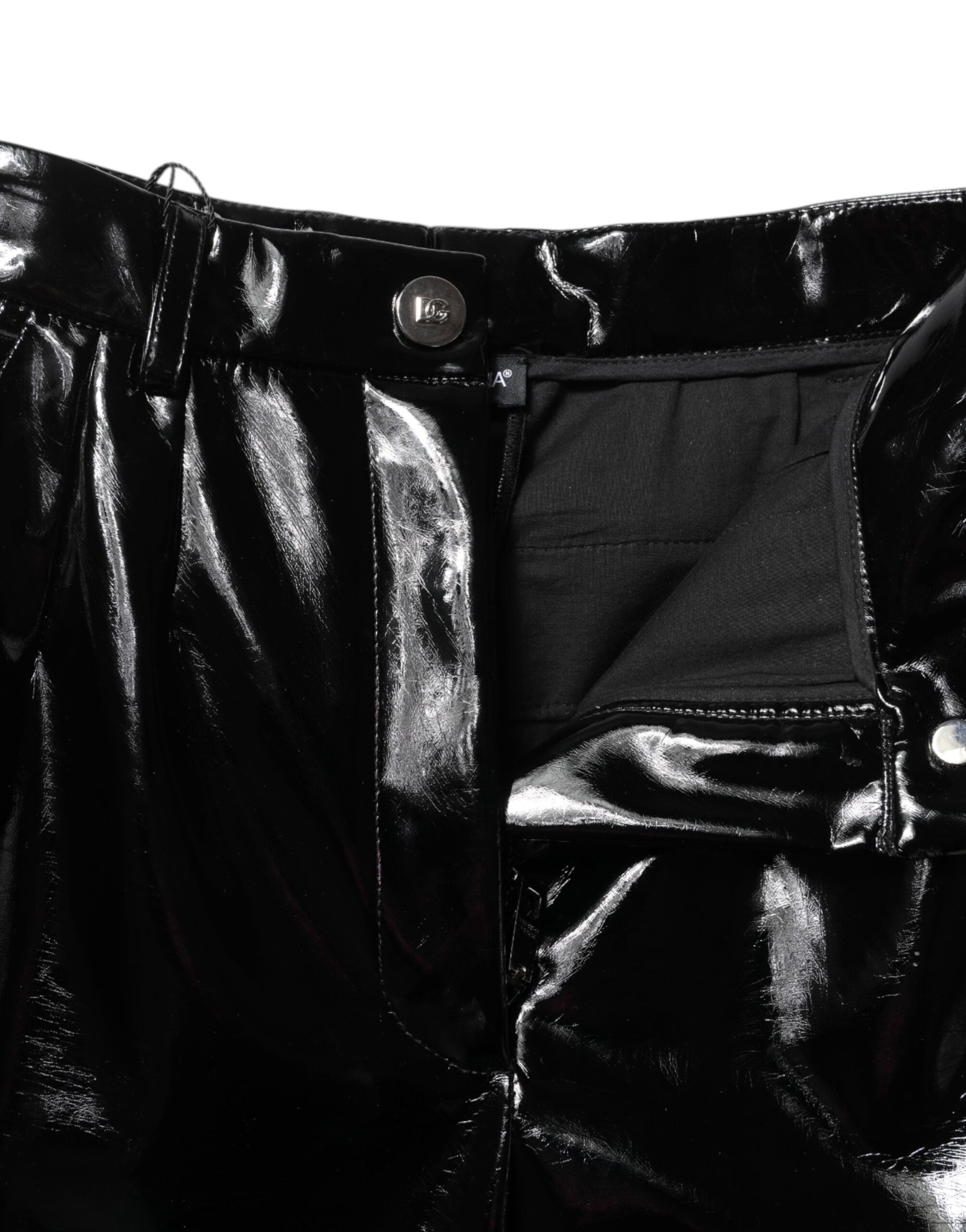 Dolce & Gabbana Black High Waist Cargo Bootcut Pants Dolce & Gabbana