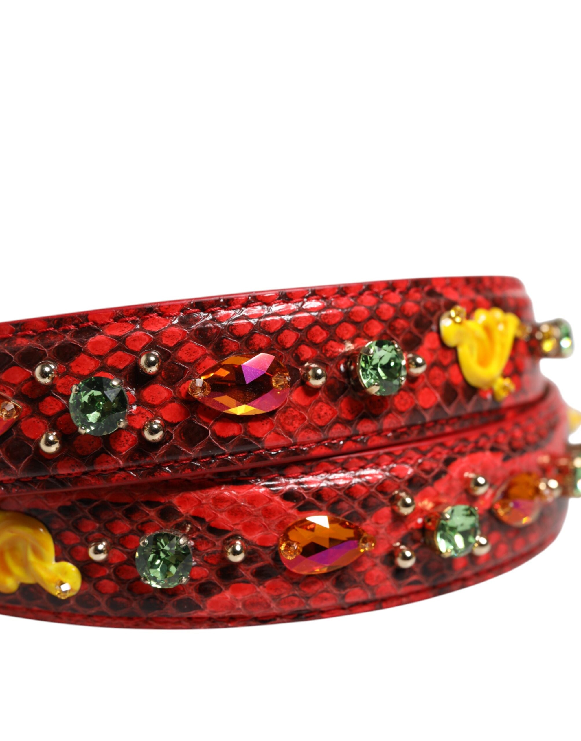 Dolce & Gabbana Multicolor Embellished Handbag Accessory Shoulder Strap Dolce & Gabbana