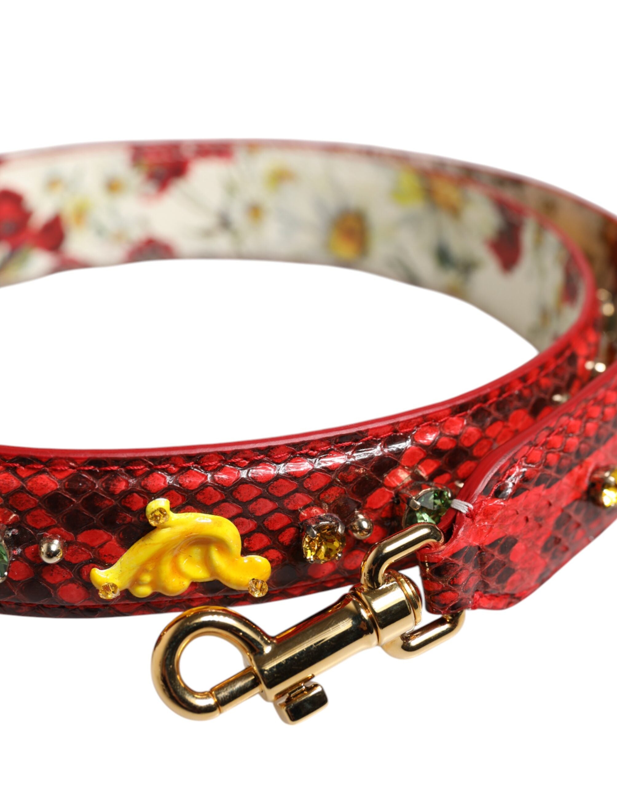 Dolce & Gabbana Multicolor Embellished Handbag Accessory Shoulder Strap Dolce & Gabbana