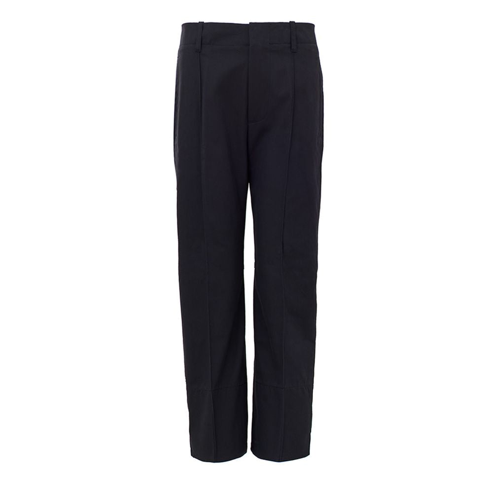 Bottega Veneta Navy Blue Cotton Casual Pants Bottega Veneta