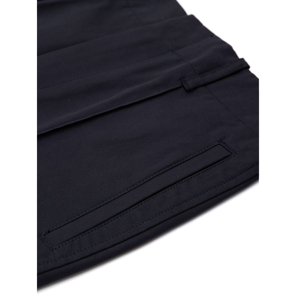 Bottega Veneta Navy Blue Cotton Casual Pants Bottega Veneta
