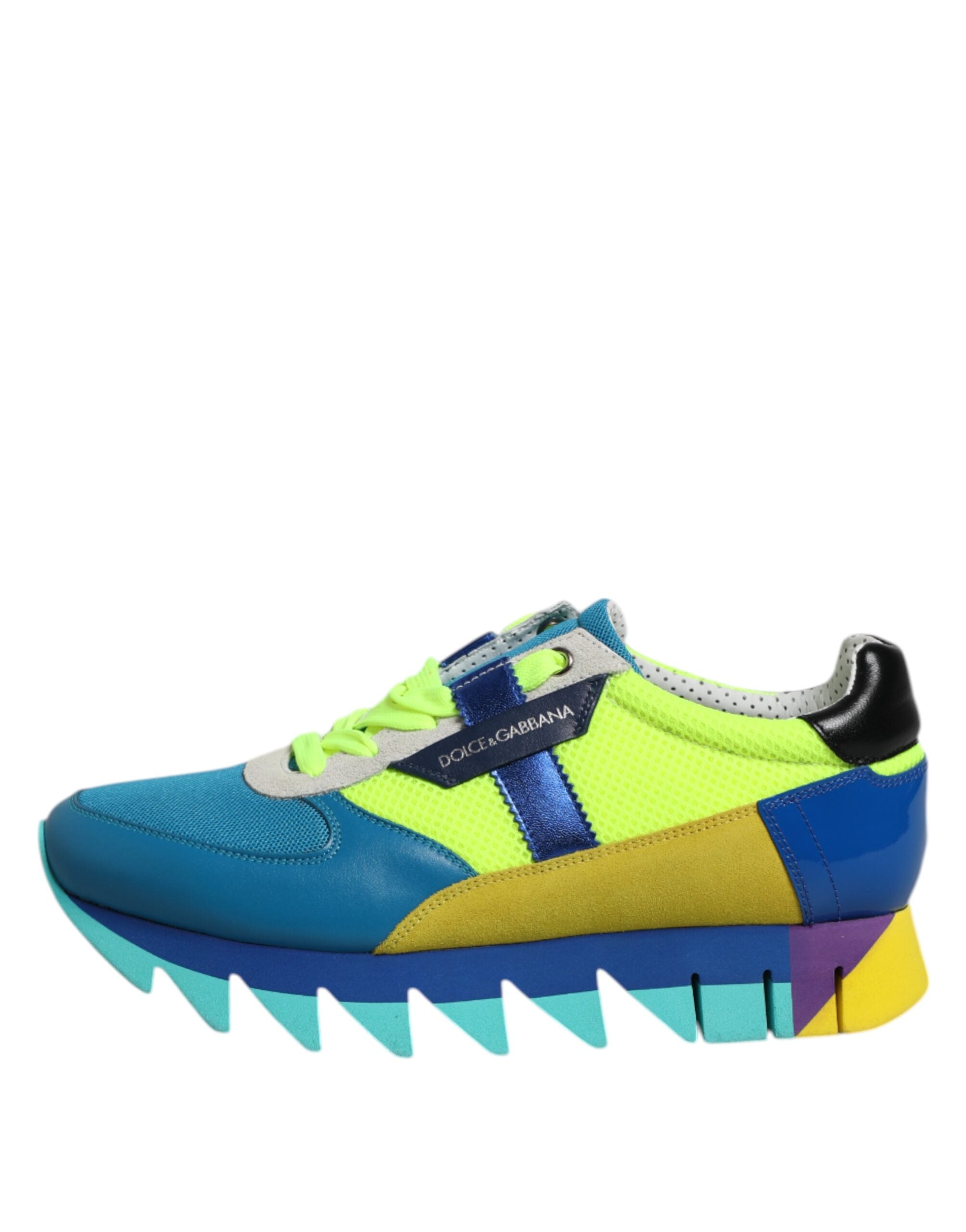 Dolce & Gabbana Multicolor Leather Low Top Men Sneakers Shoes Dolce & Gabbana