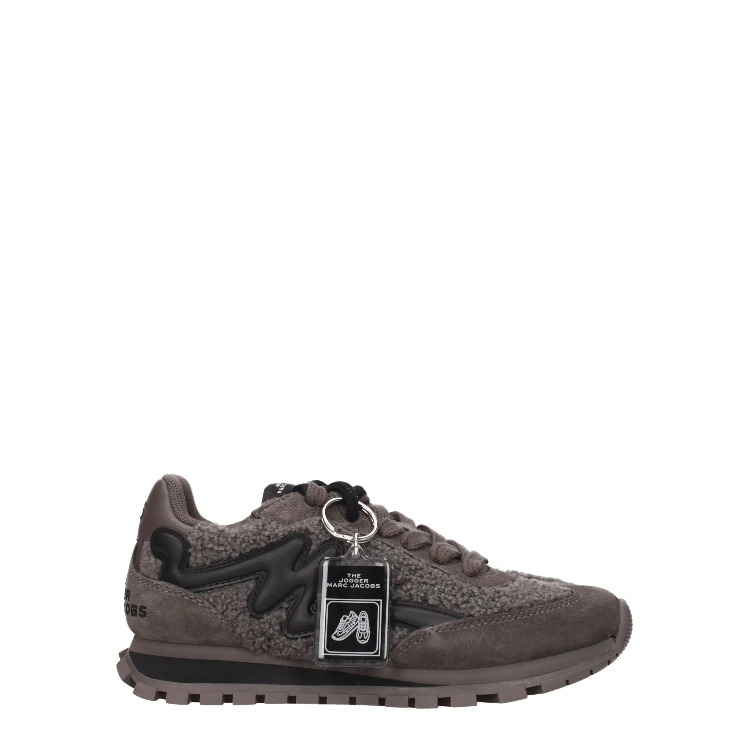 Marc Jacobs Gray Fur Chunky Sneakers Marc Jacobs