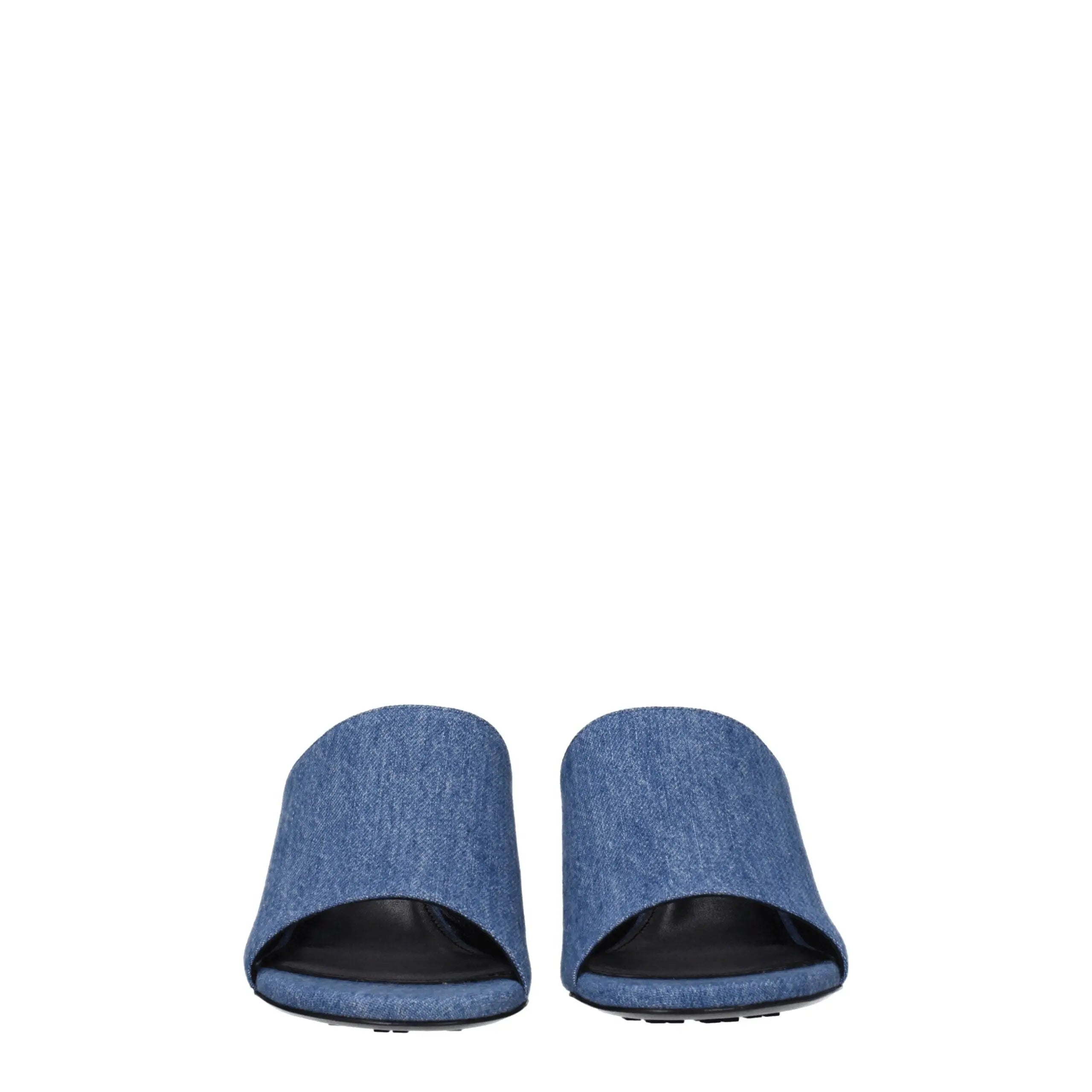 Givenchy Blue Fabric Platform Sandals Givenchy