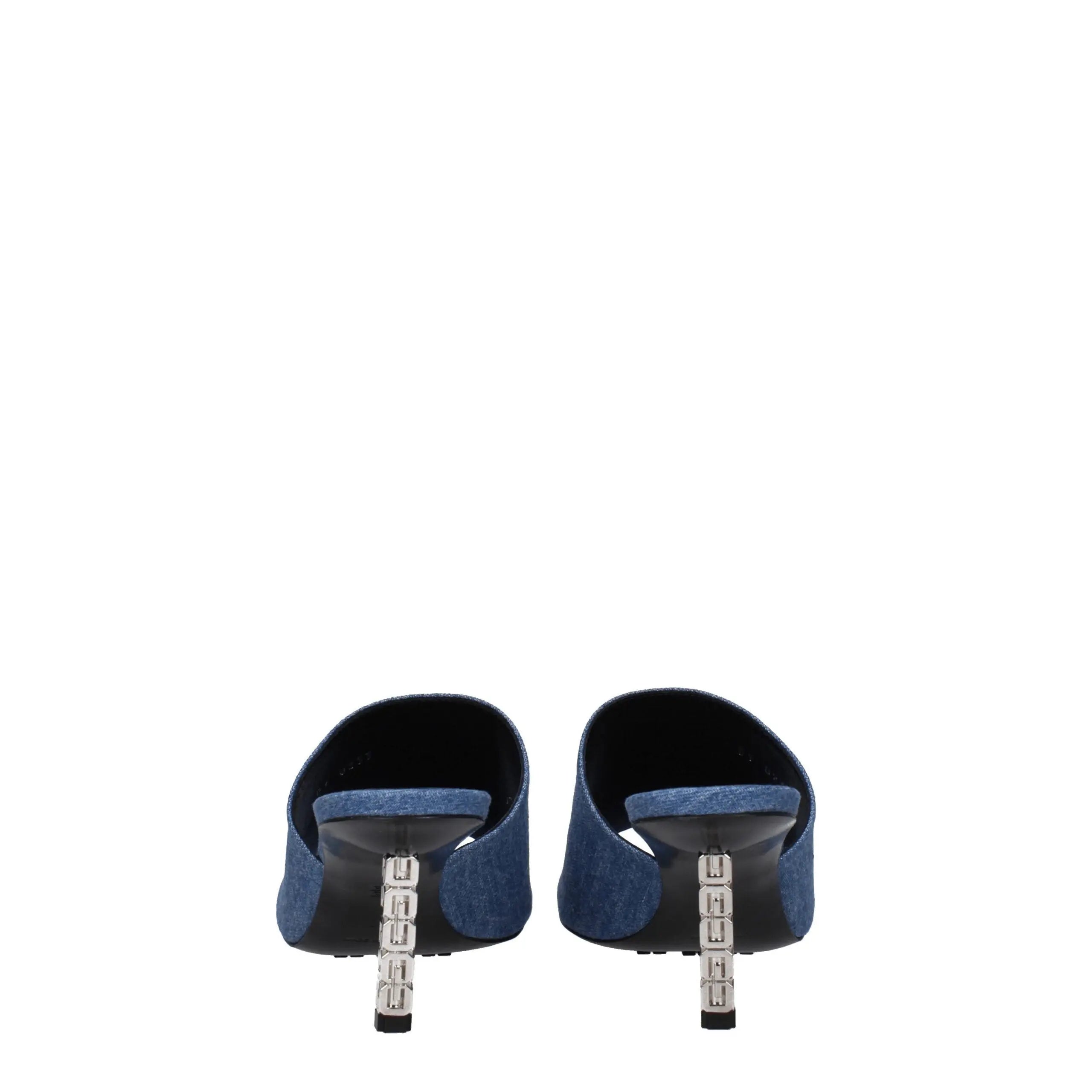 Givenchy Blue Fabric Platform Sandals Givenchy