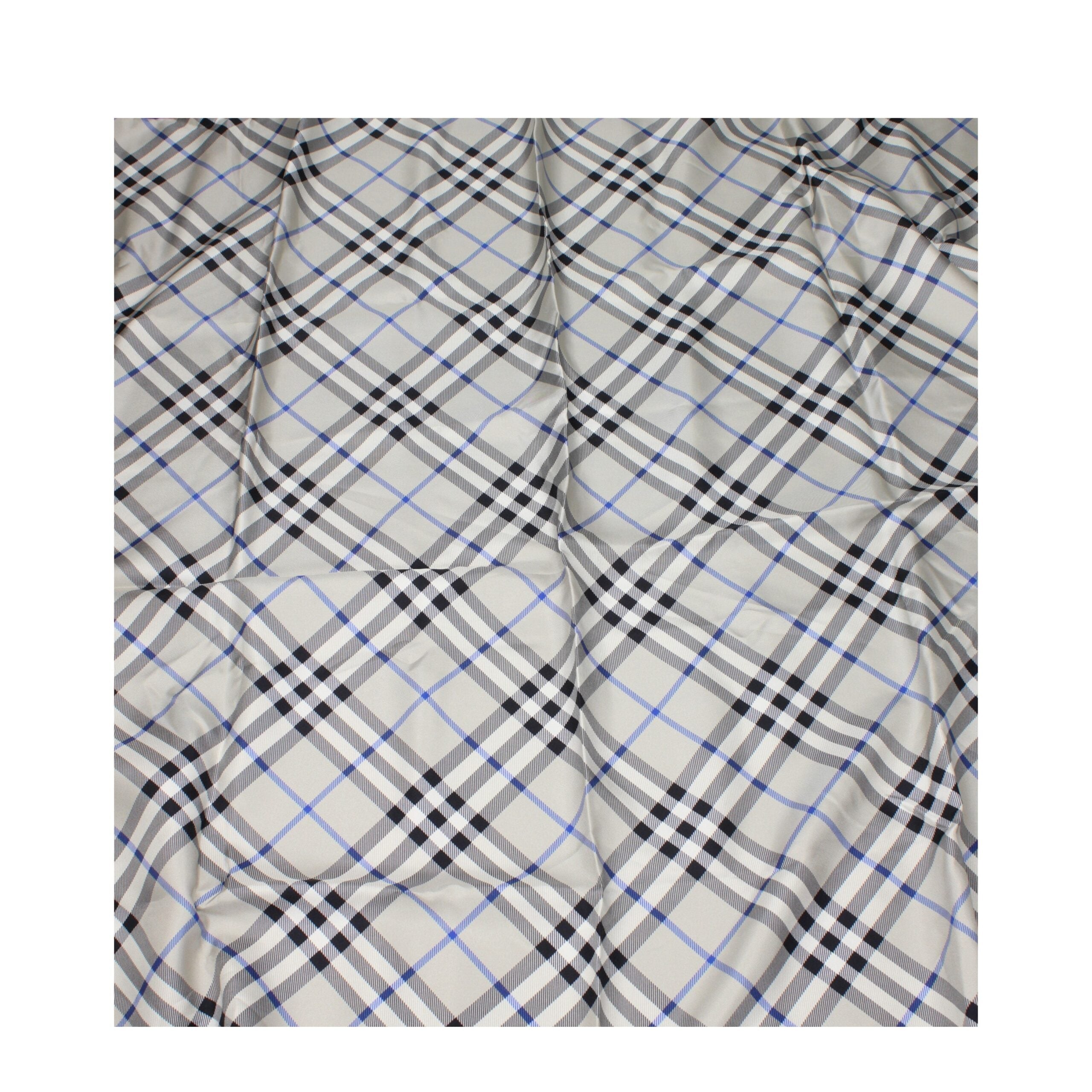 Burberry Gray Silk Foulard Burberry