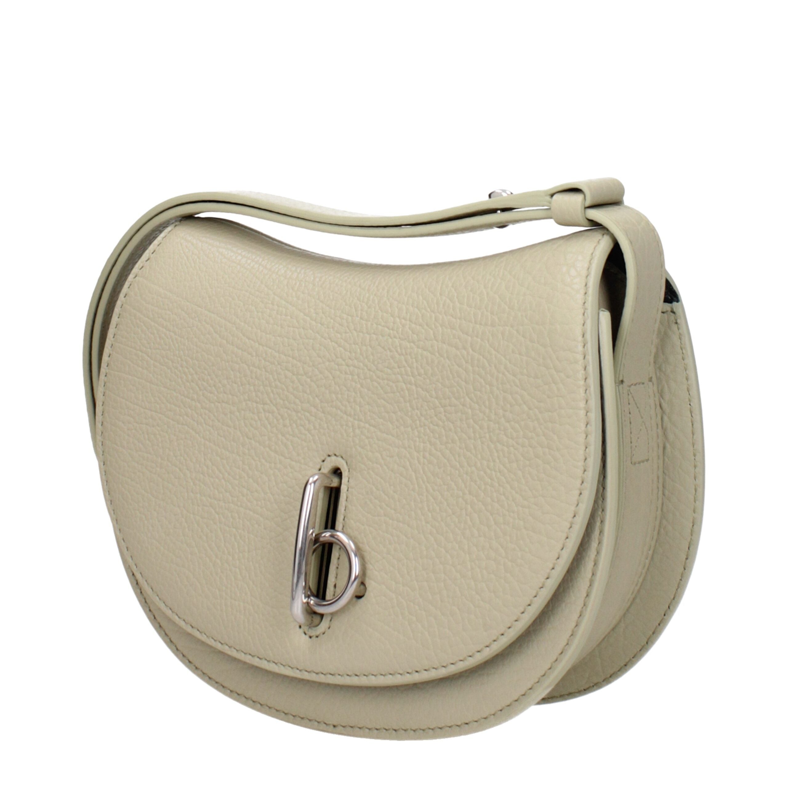 Burberry Green Leather Shoulder Bag Burberry
