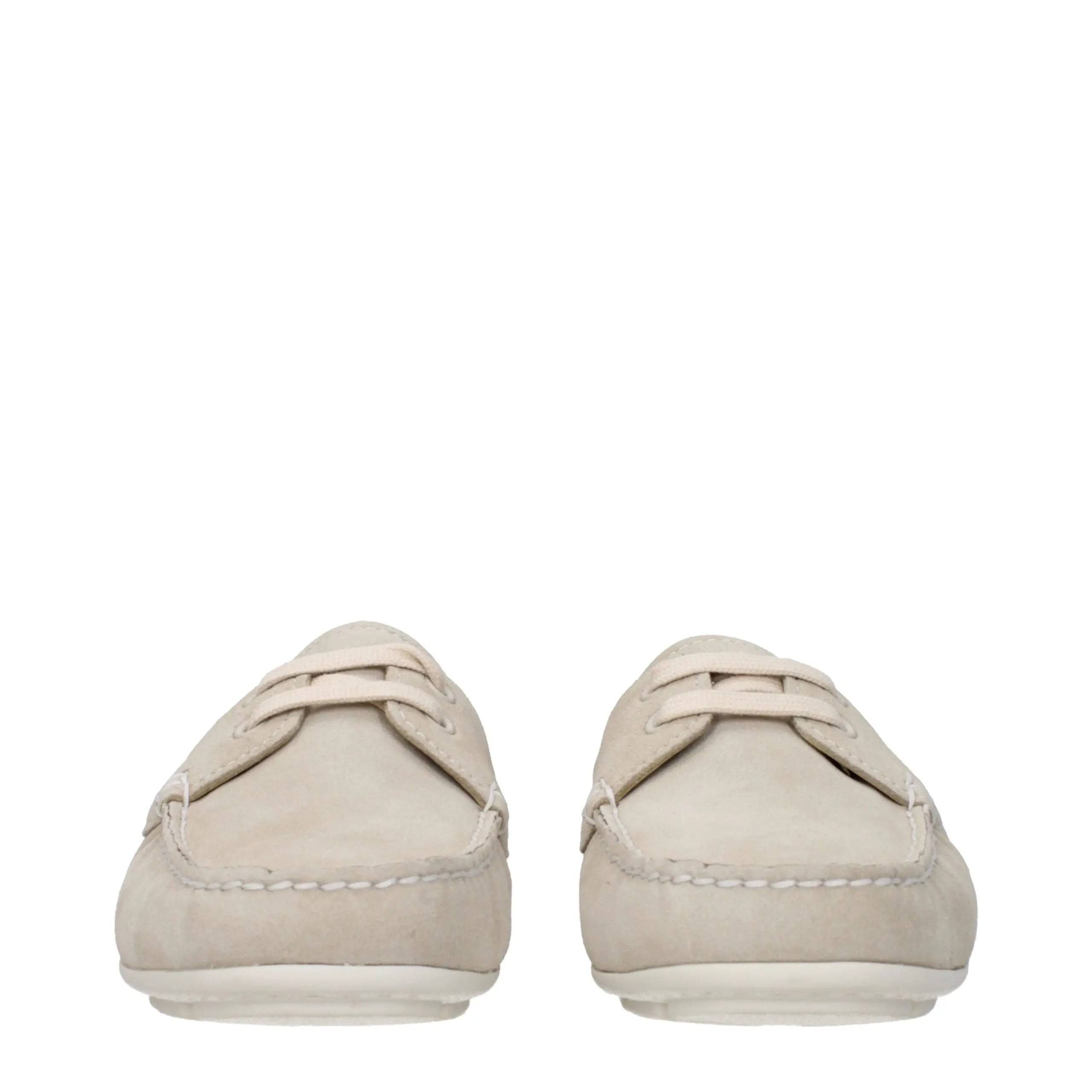 Prada Gray Leather Slip-On Loafers Prada