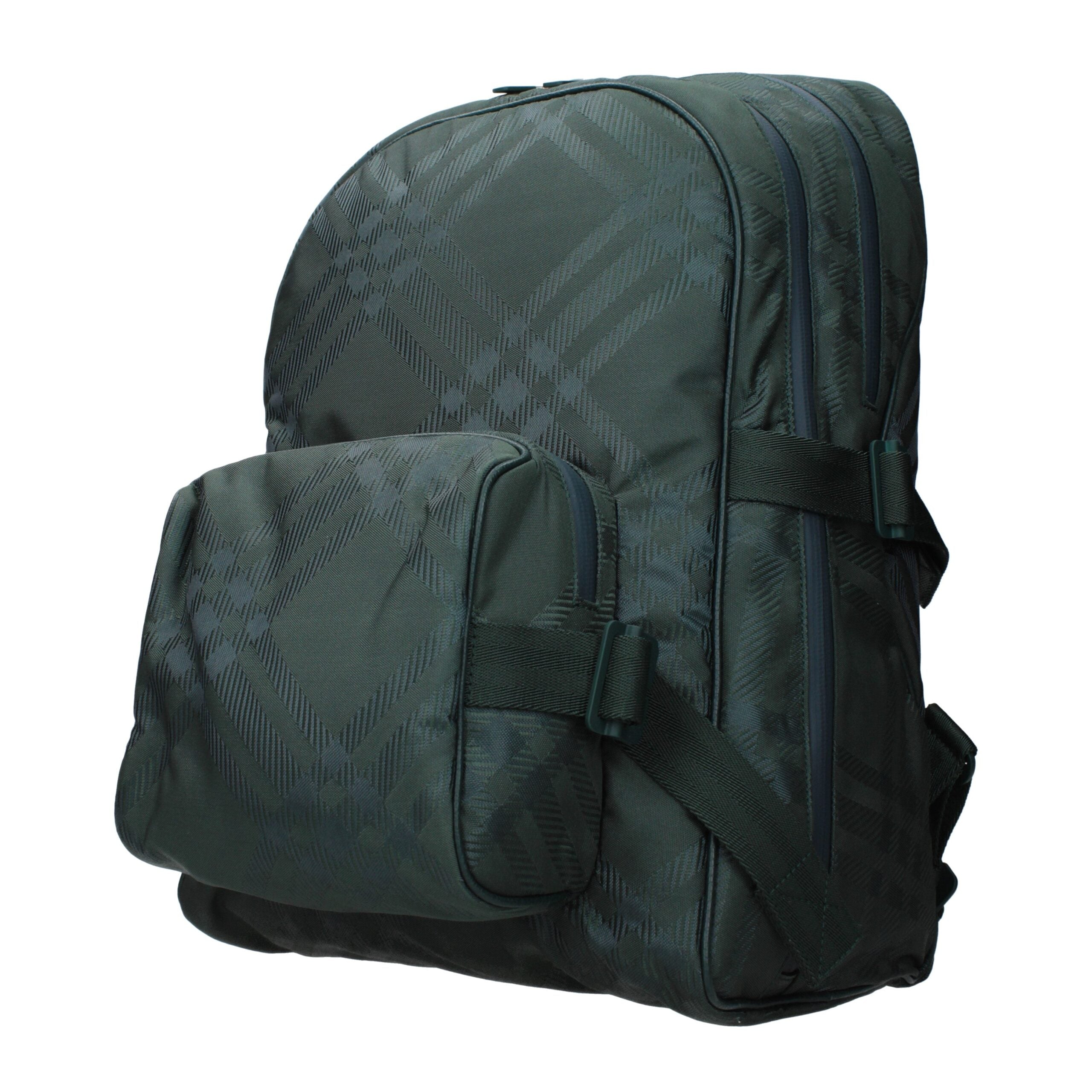 Burberry Green Fabric Backpack Burberry
