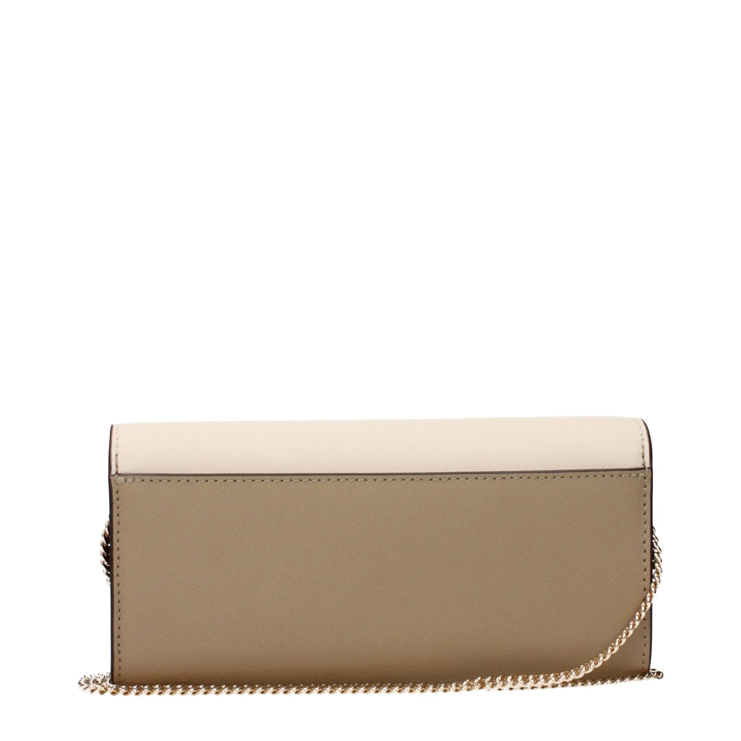 Tory Burch Beige Leather Clutch Bag Tory Burch