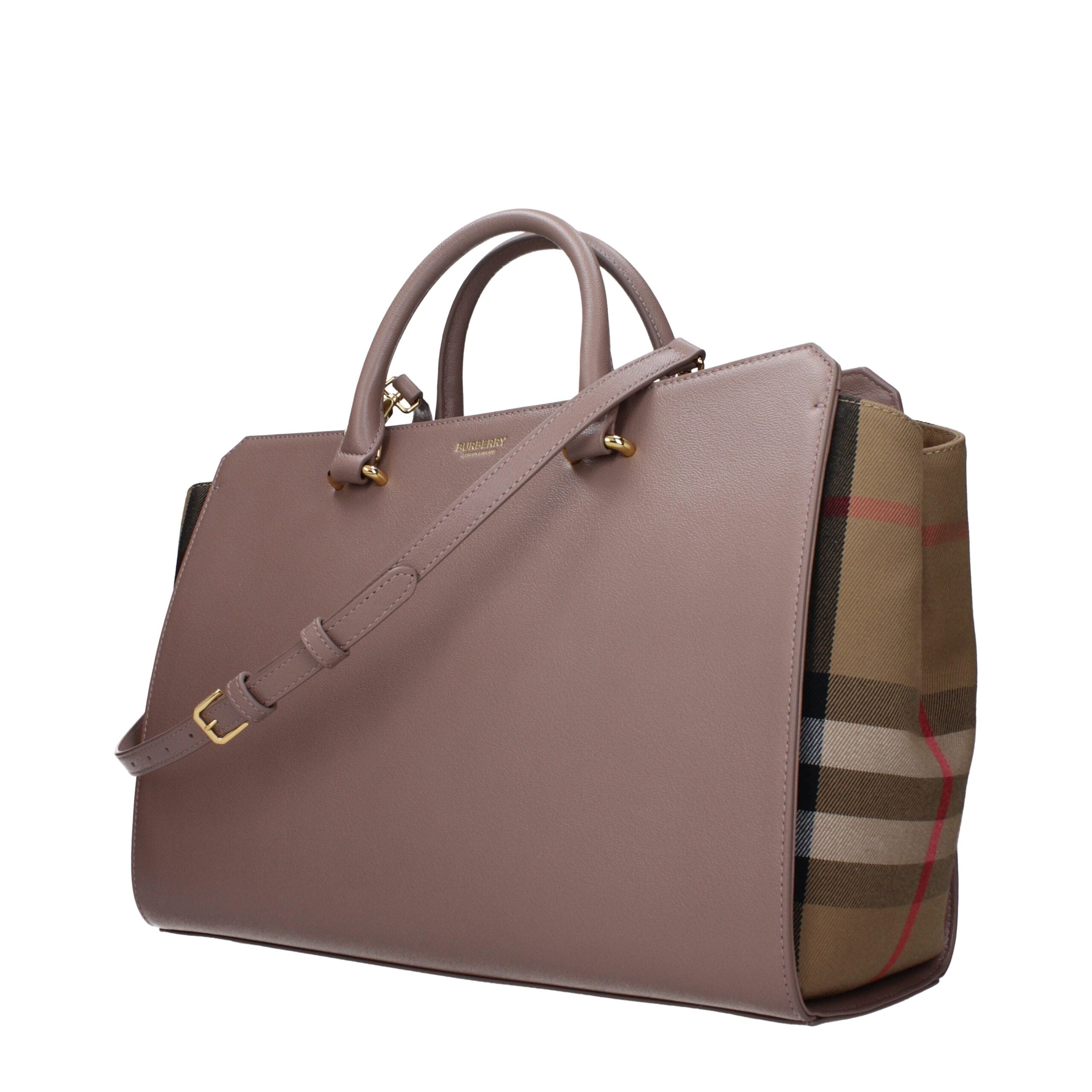 Burberry Gray Leather Handbag Burberry