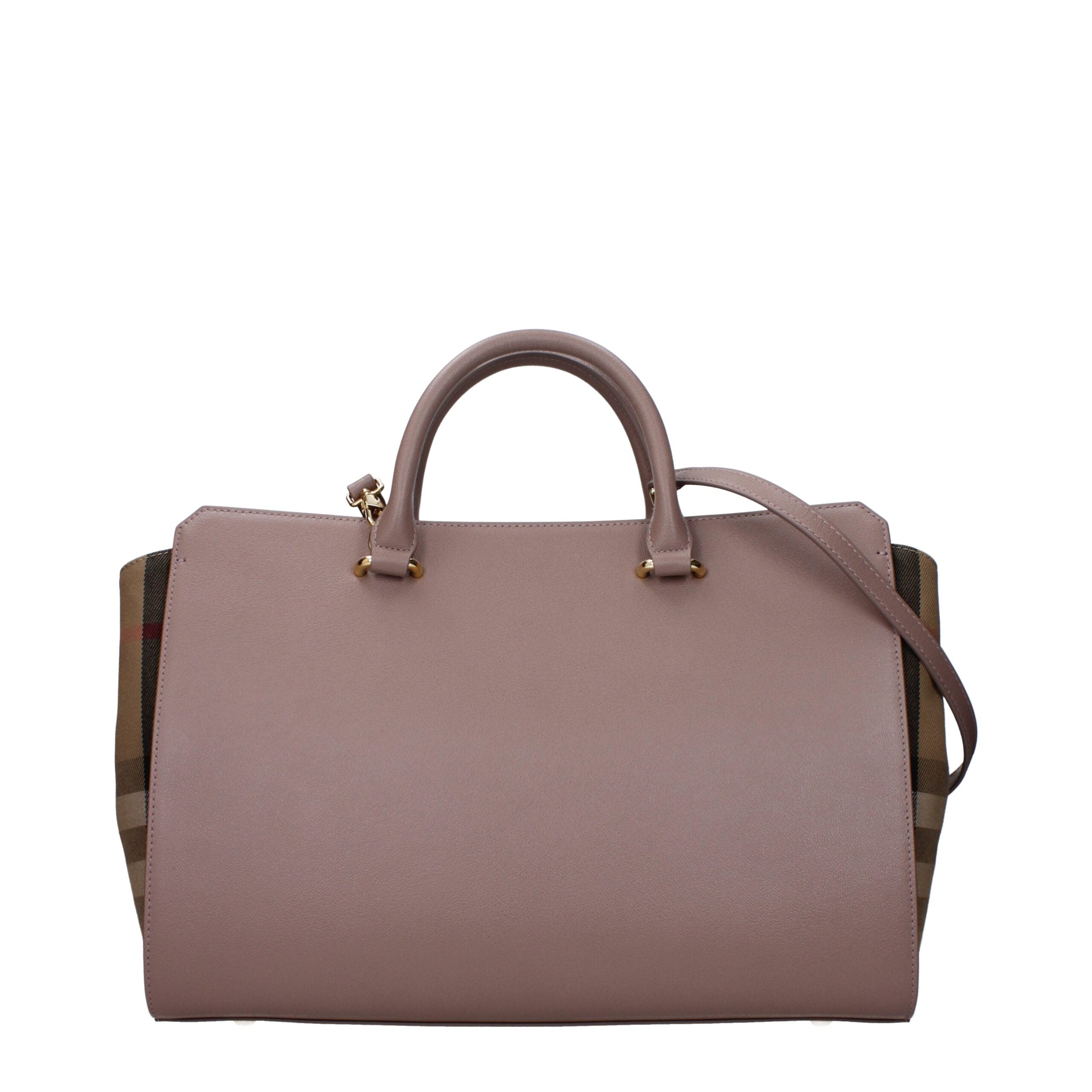 Burberry Gray Leather Handbag Burberry