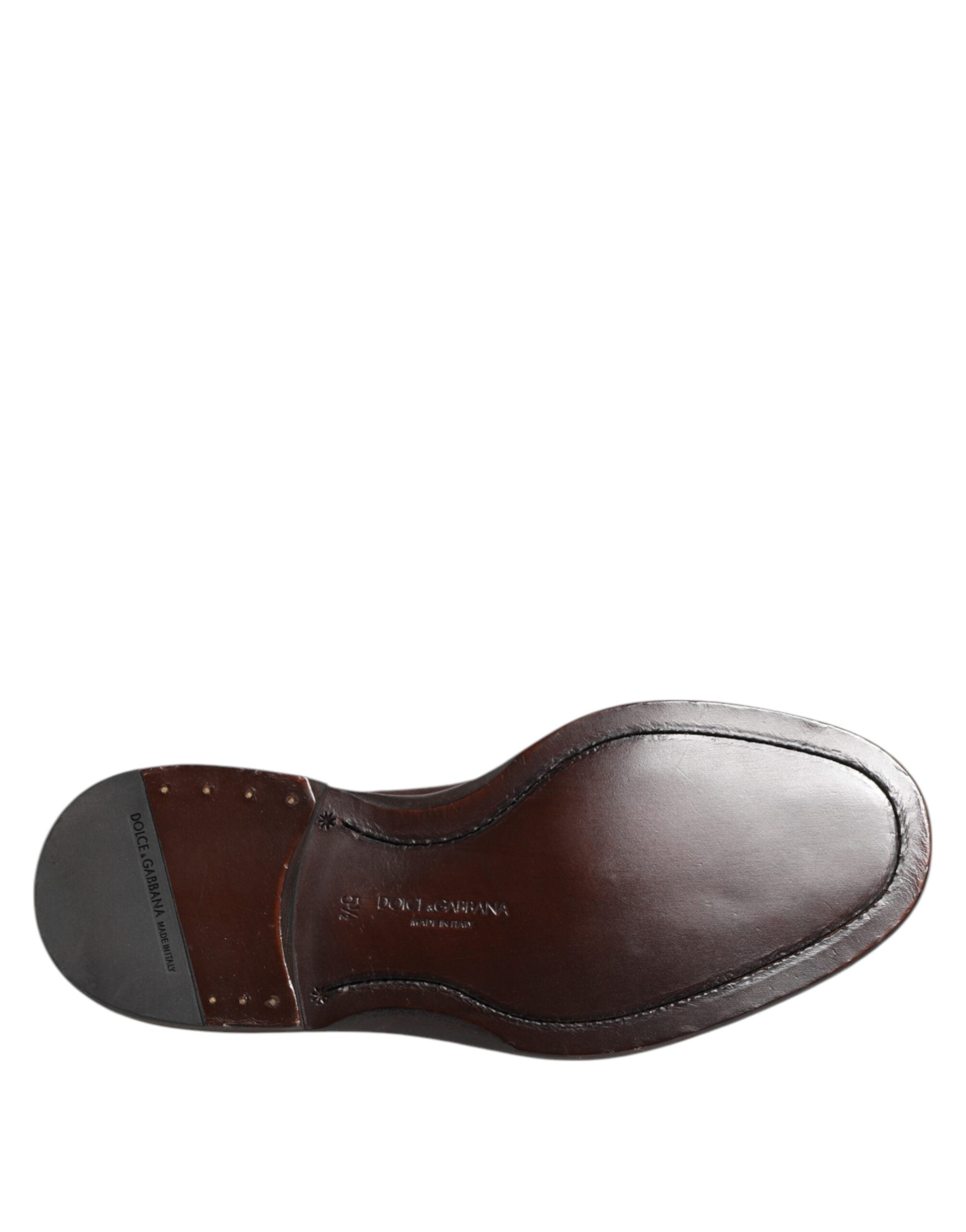 Dolce & Gabbana Brown Velvet Lace Up Oxford Dress Shoes Dolce & Gabbana