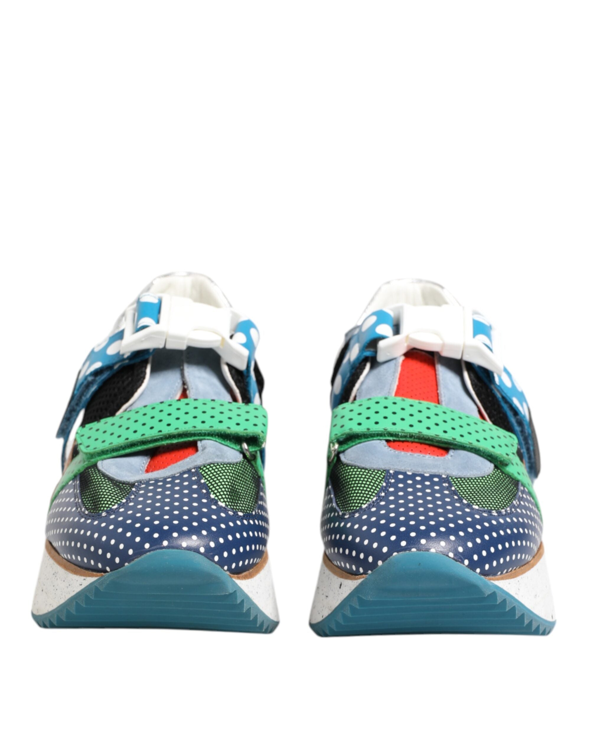 Dolce & Gabbana Multicolor Leather Low Top Sneakers Shoes Dolce & Gabbana