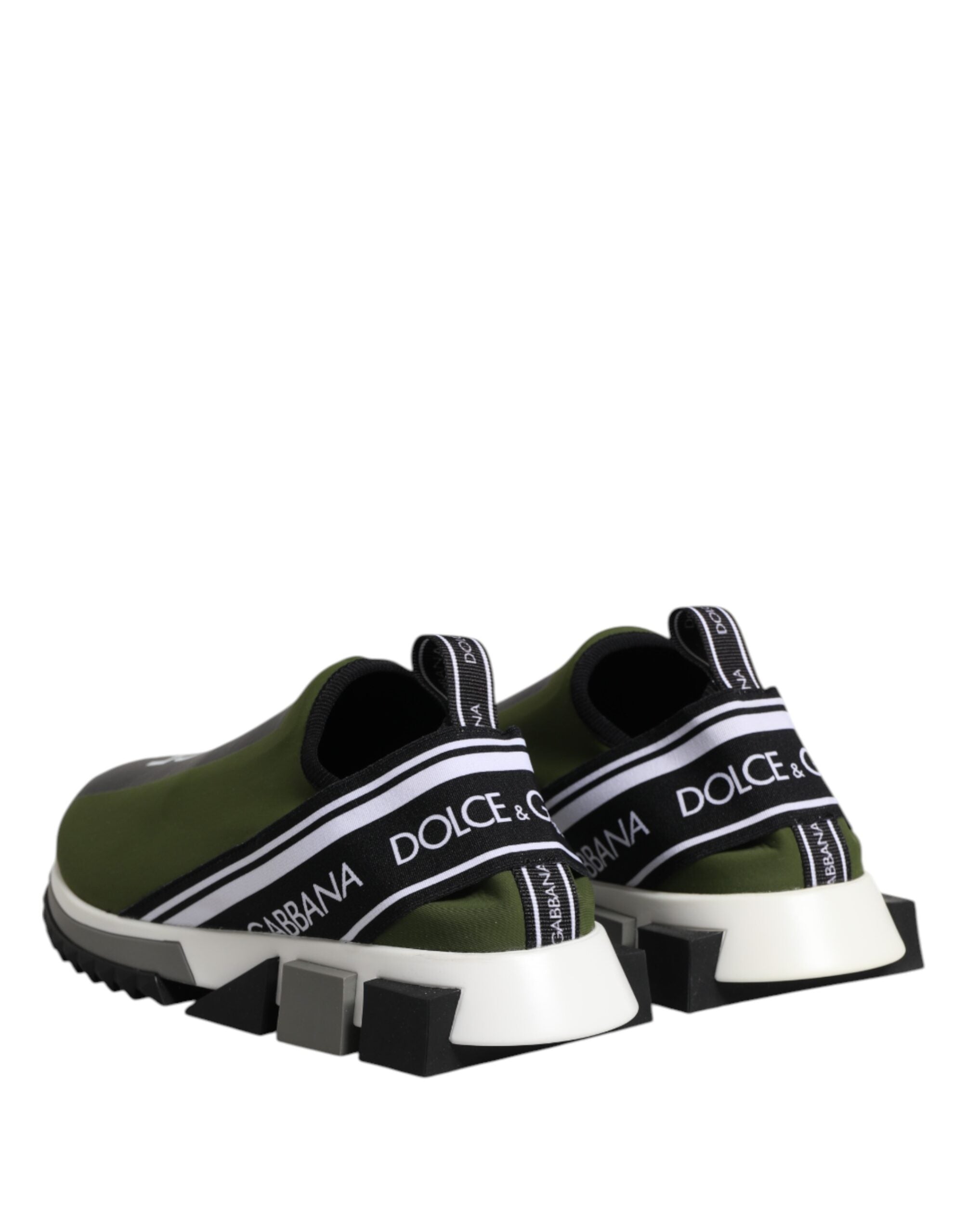 Dolce & Gabbana Green Logo Low Top Sorrento Men Sneakers Shoes Dolce & Gabbana
