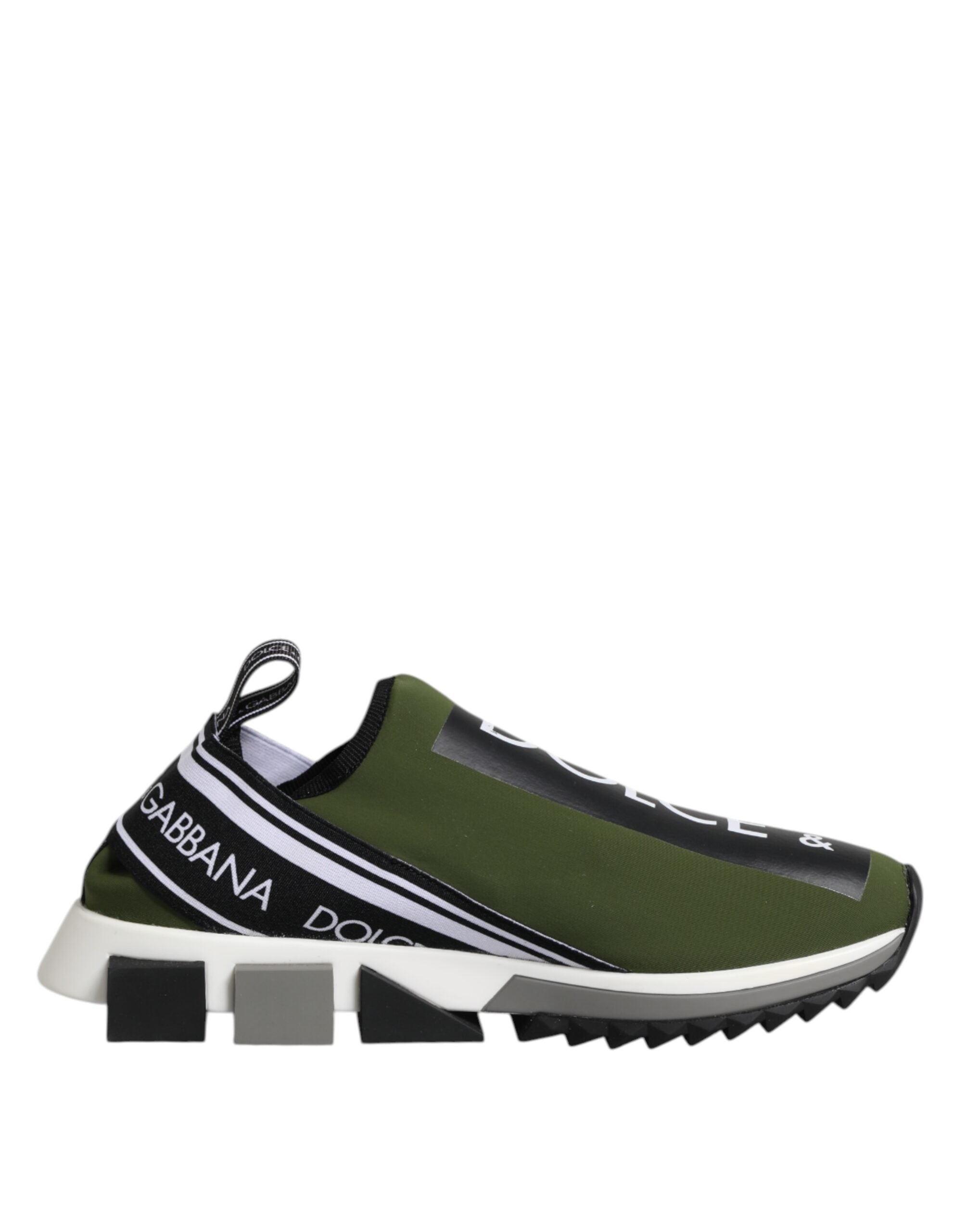 Dolce & Gabbana Green Logo Low Top Sorrento Men Sneakers Shoes Dolce & Gabbana