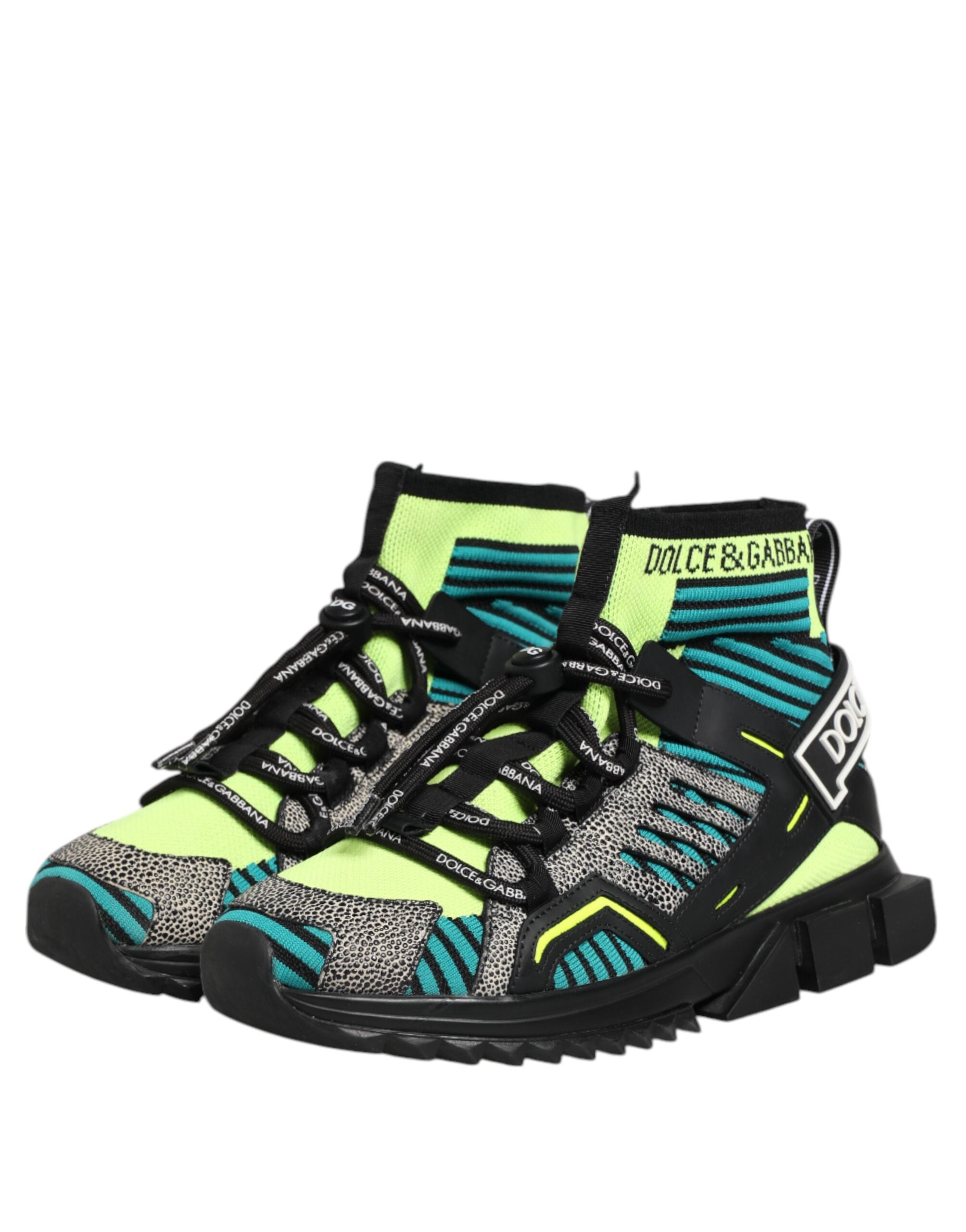 Dolce & Gabbana Multicolor Sorrento Socks Men Sneakers Shoes Dolce & Gabbana
